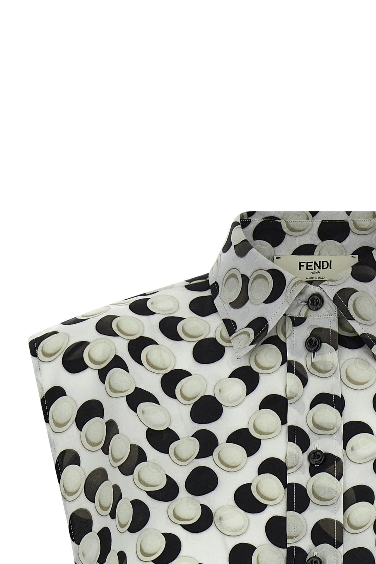 Fendi Polka Dot Crop Top