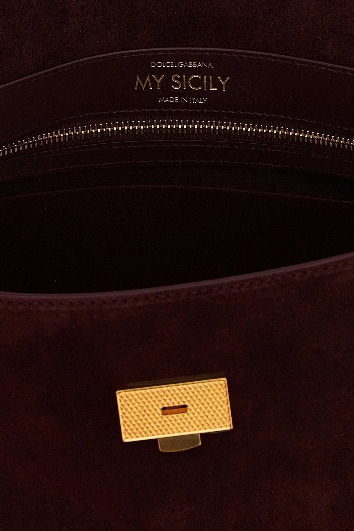 Dolce & Gabbana Medium My Sicily Suede Handbag