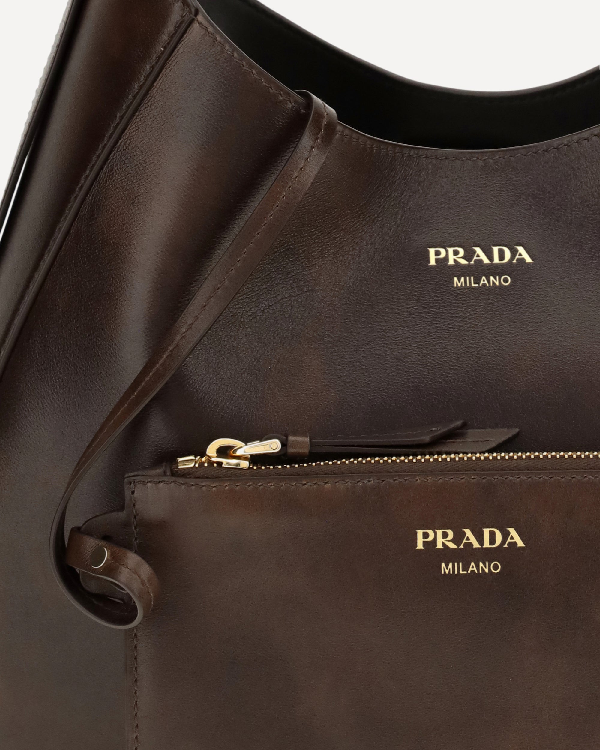 Prada Boogie Medium Leather Shoulder Bag
