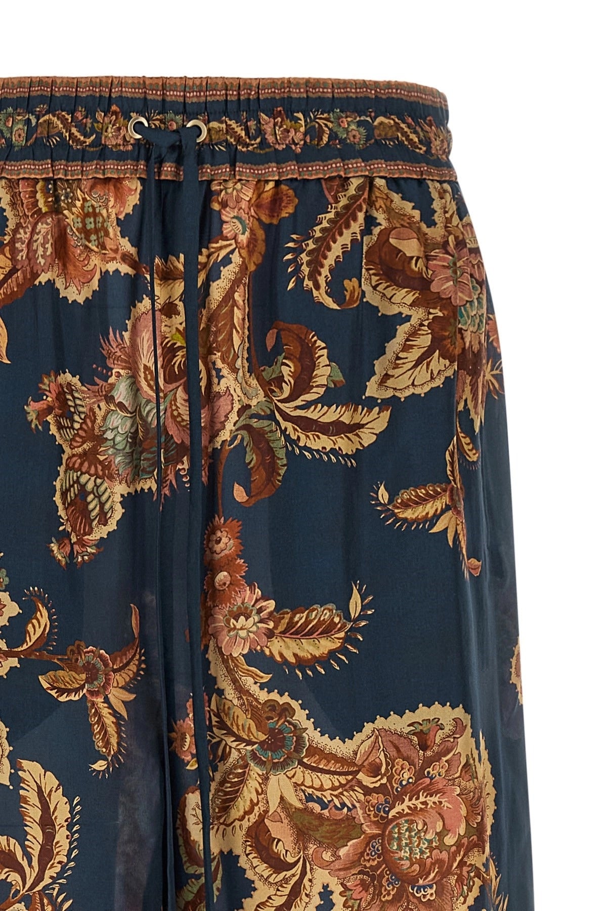 Zimmermann Aster Jacobean zijden broek