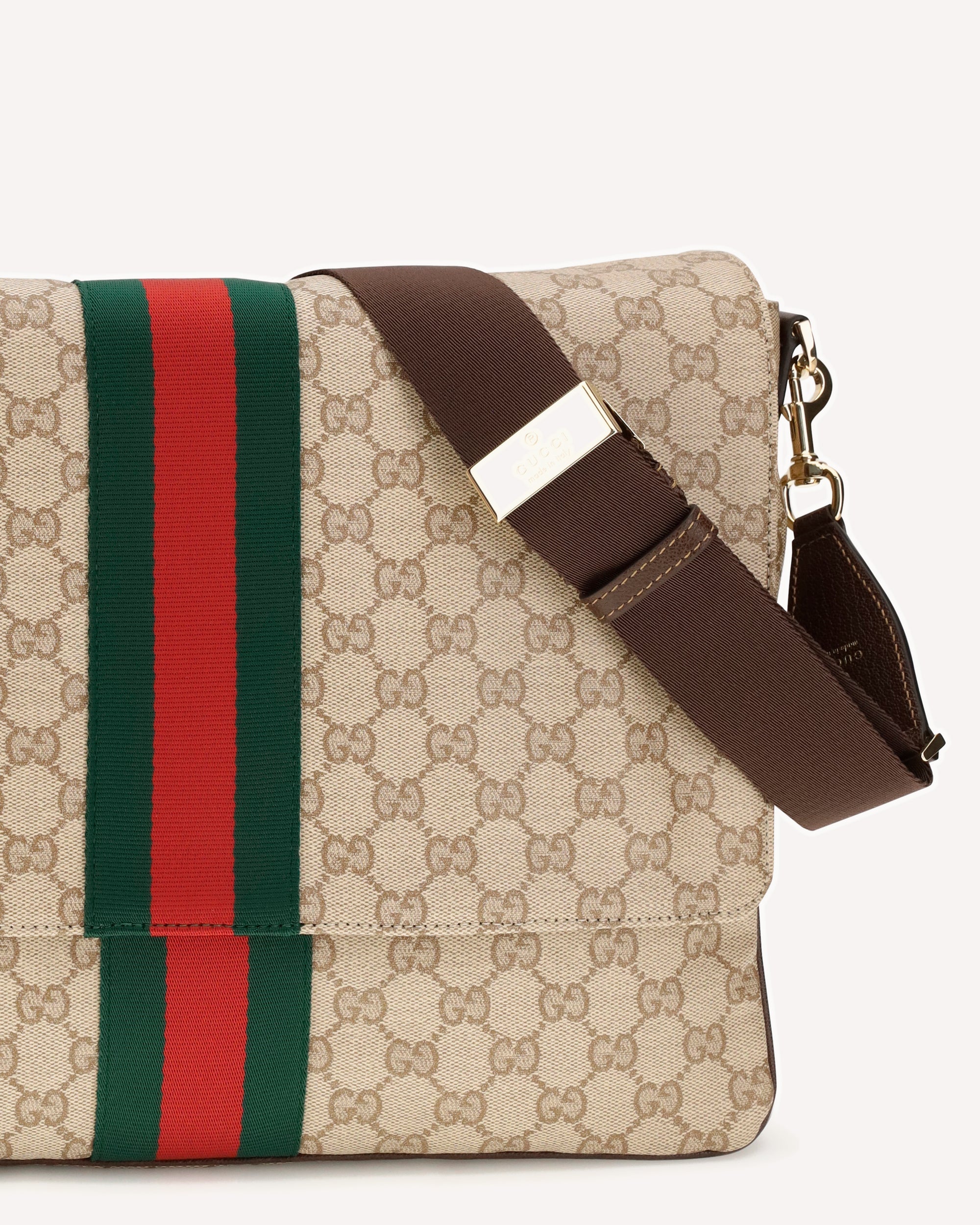 Gucci Medium Web Stripe Shoulder Bag
