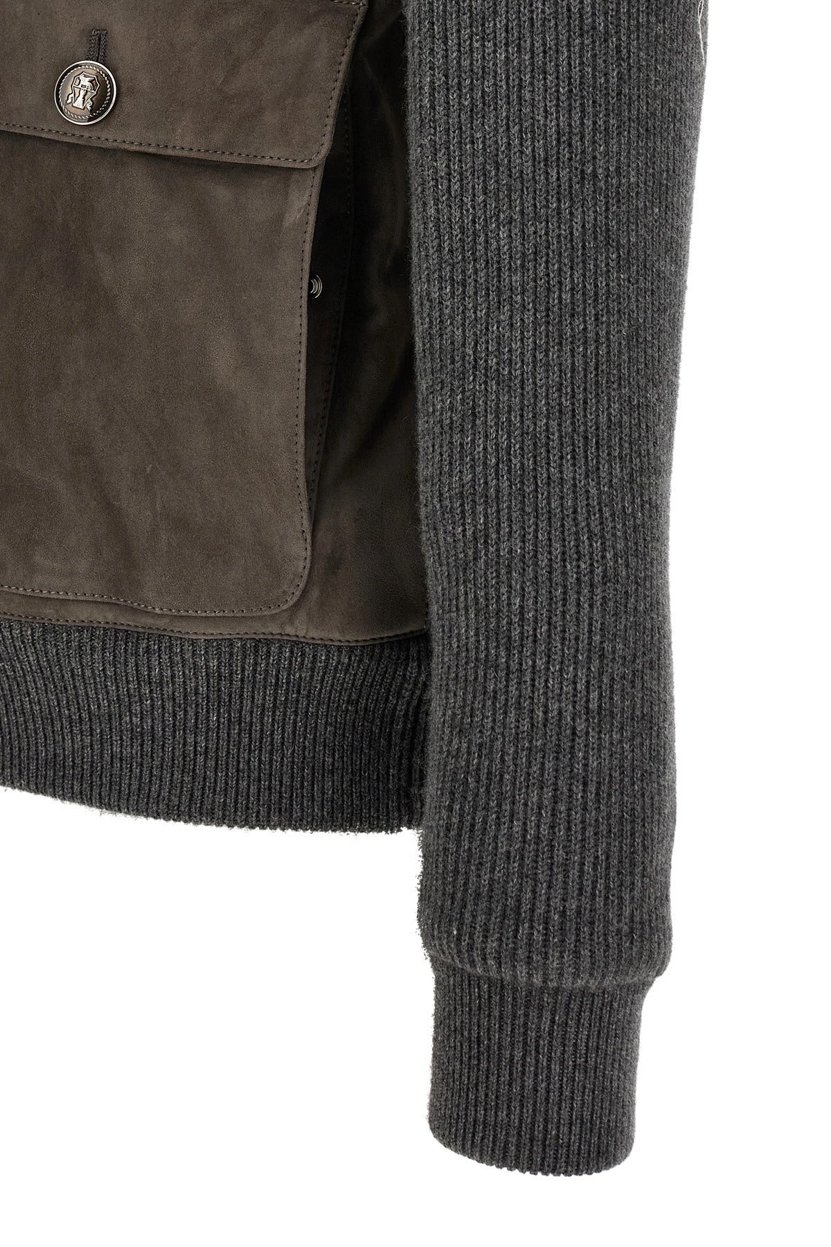 Brunello Cucinelli Suede And Wool Jacket