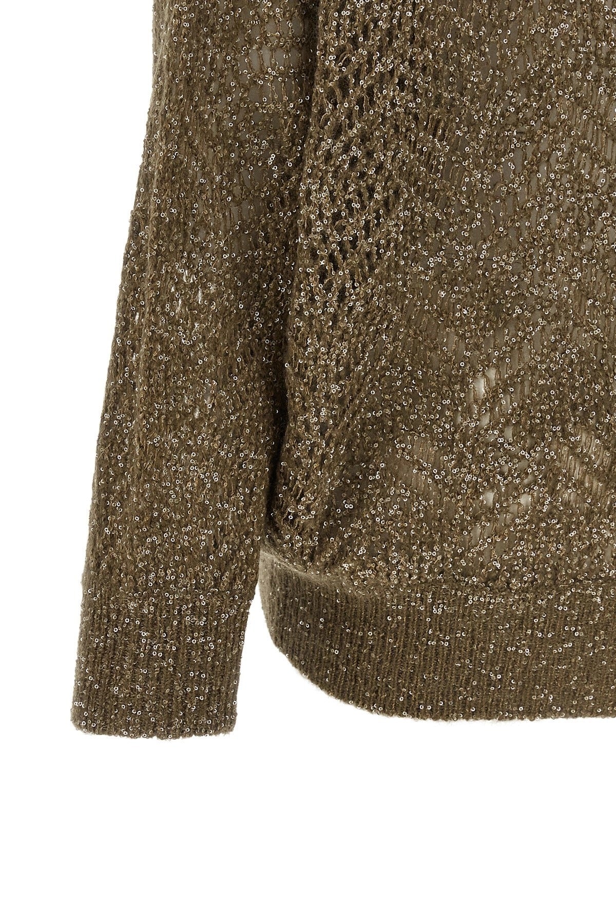 Brunello Cucinelli Dazzling Abstract Leaf Cardigan