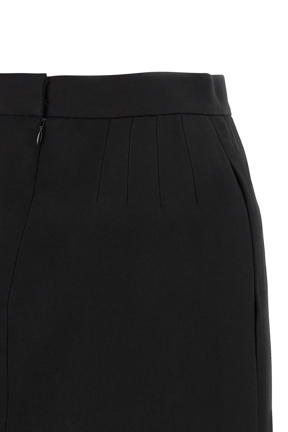 Versace Grain De Poudre Wool Mini Skirt