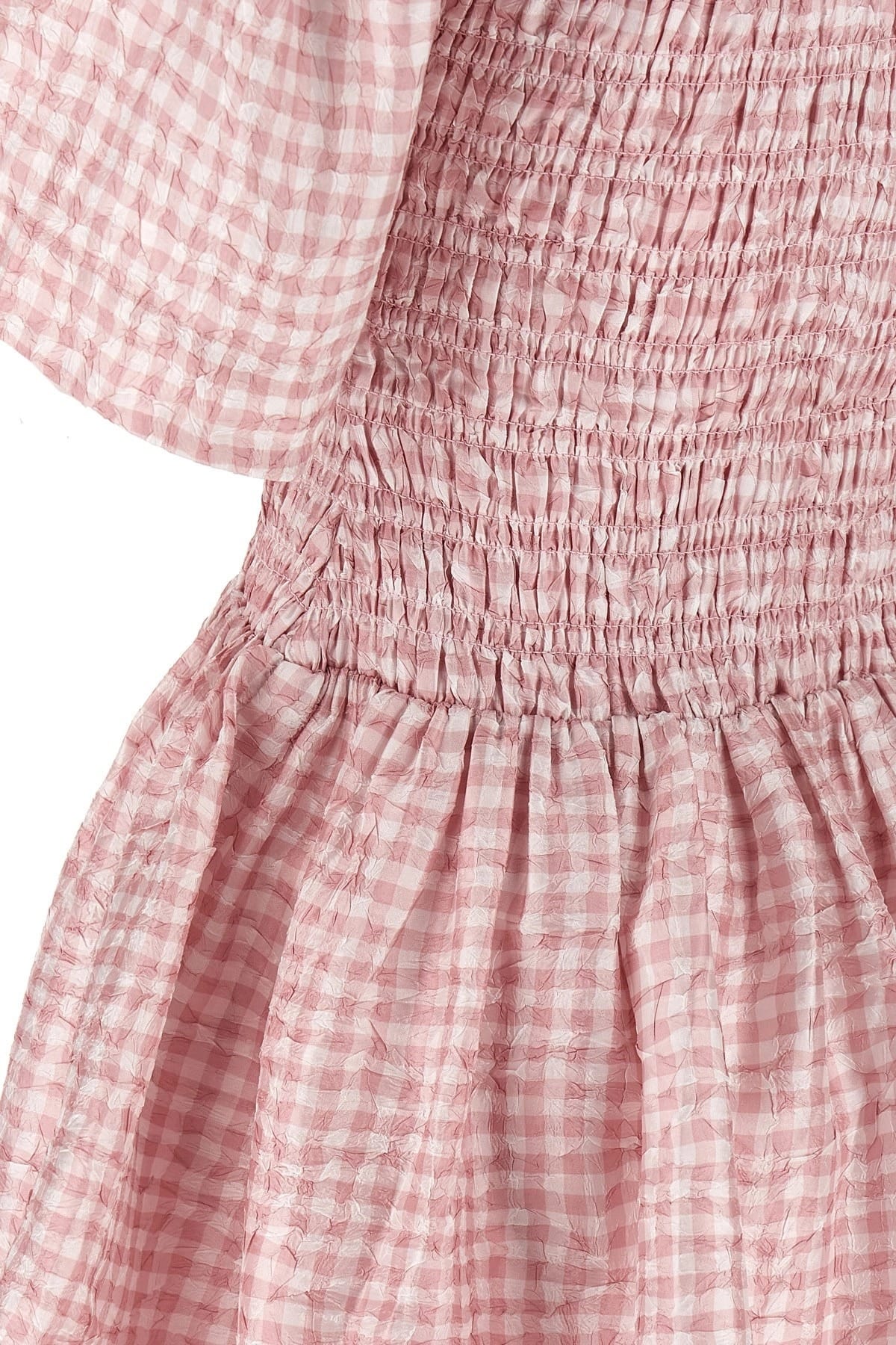 Ganni Pink Check Mini Dress