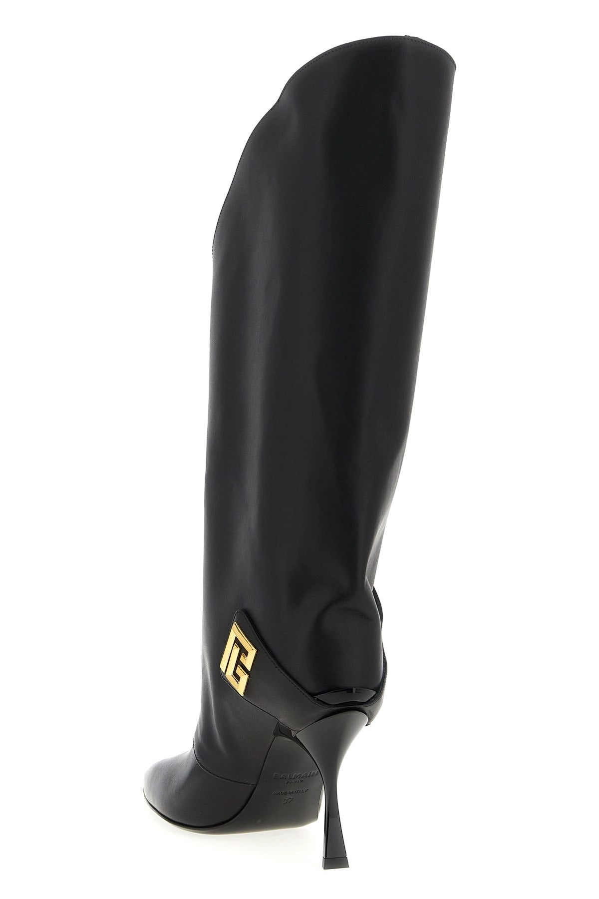 Balmain Twist Calf Leather Boots