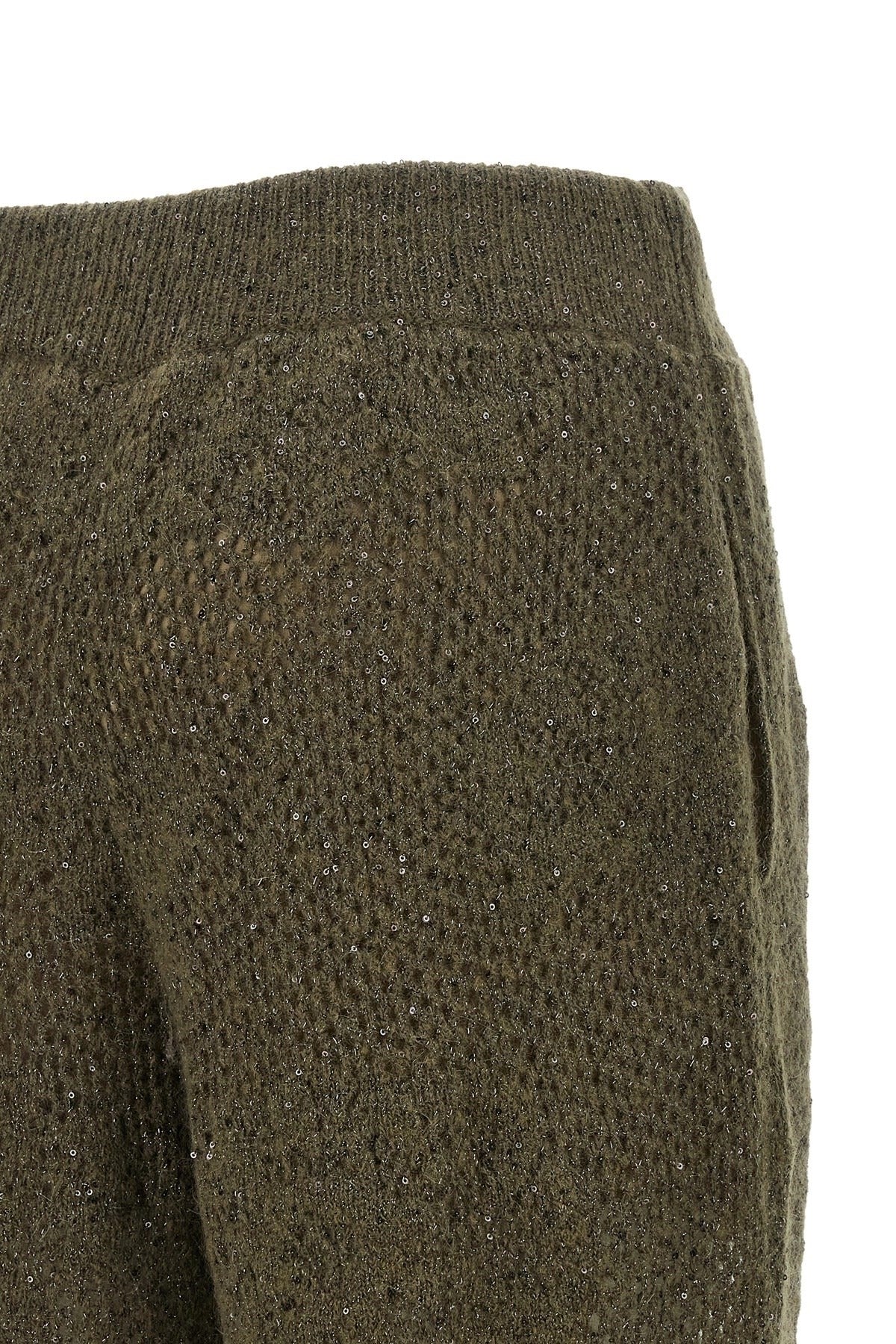 Brunello Cucinelli Track Flower Lace Pants