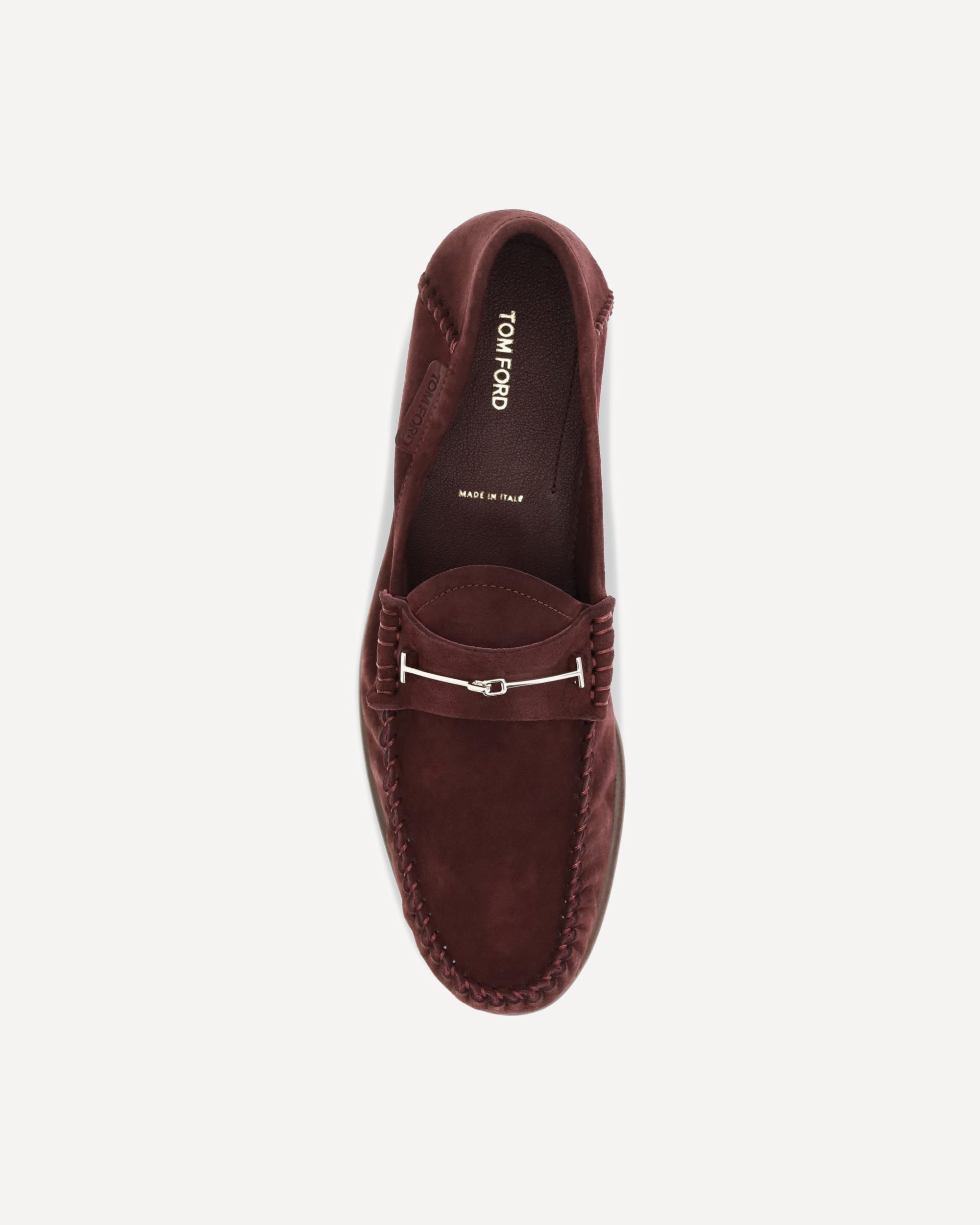 Tom Ford Suede Leather T-Strap Loafers