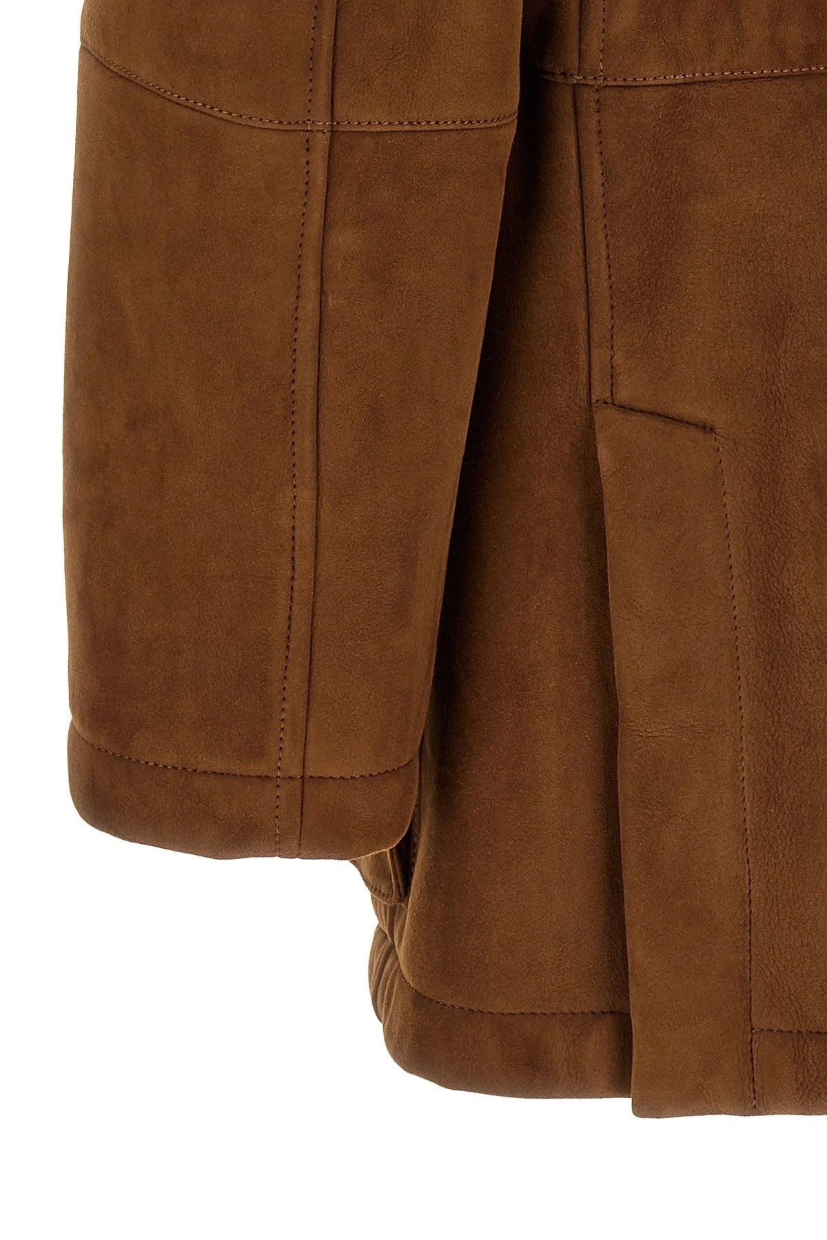 Brunello Cucinelli Suede Shearling Parka