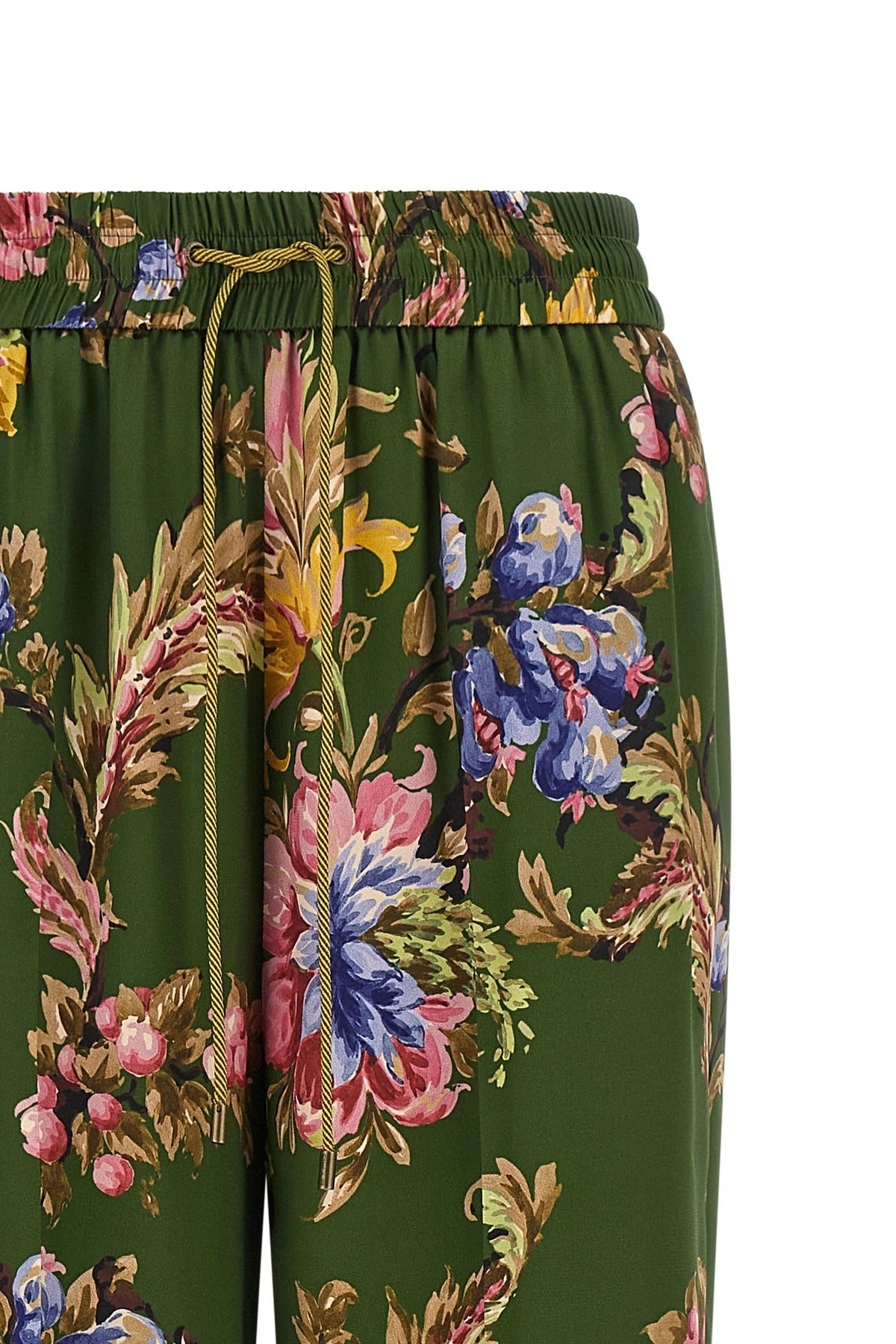 Etro Floral Print Wide-Leg Trousers
