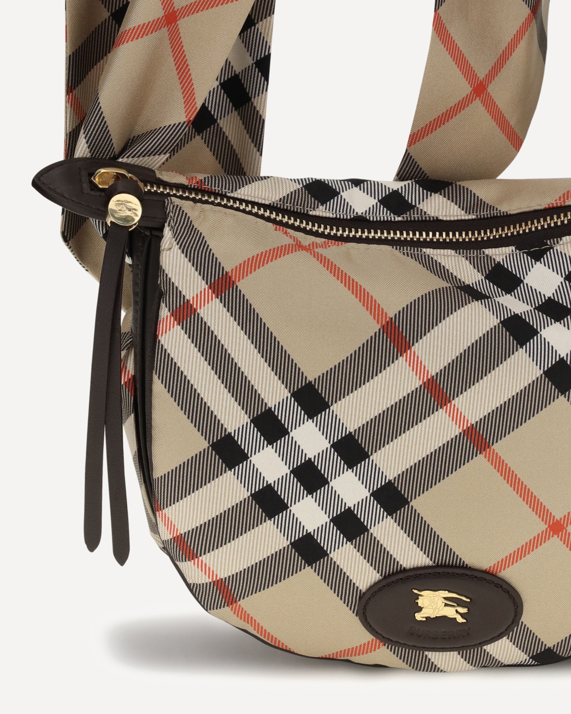 Burberry Ribbon Silk Twill Shoulder Bag