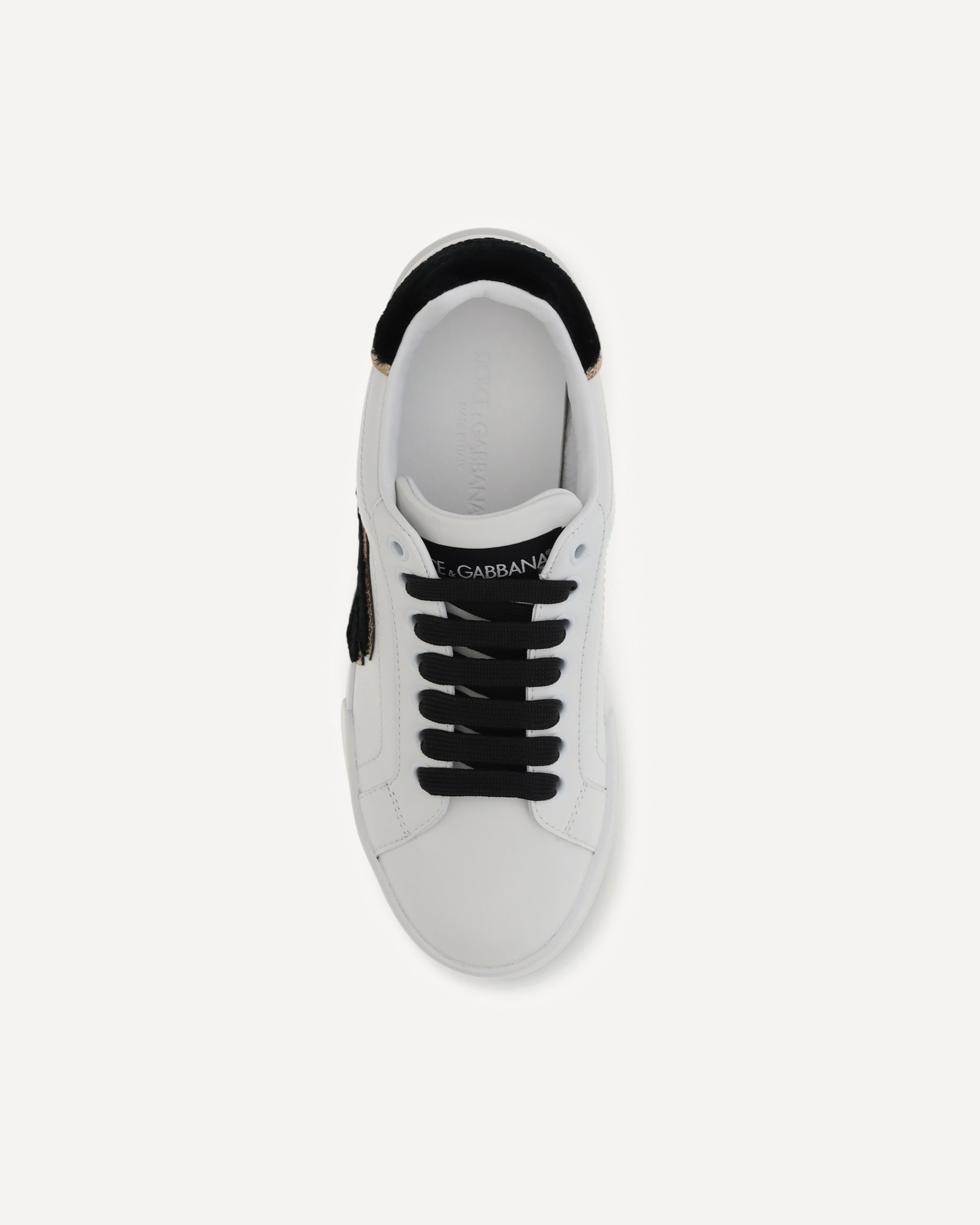 Dolce & Gabbana Leather Sneakers With Logo