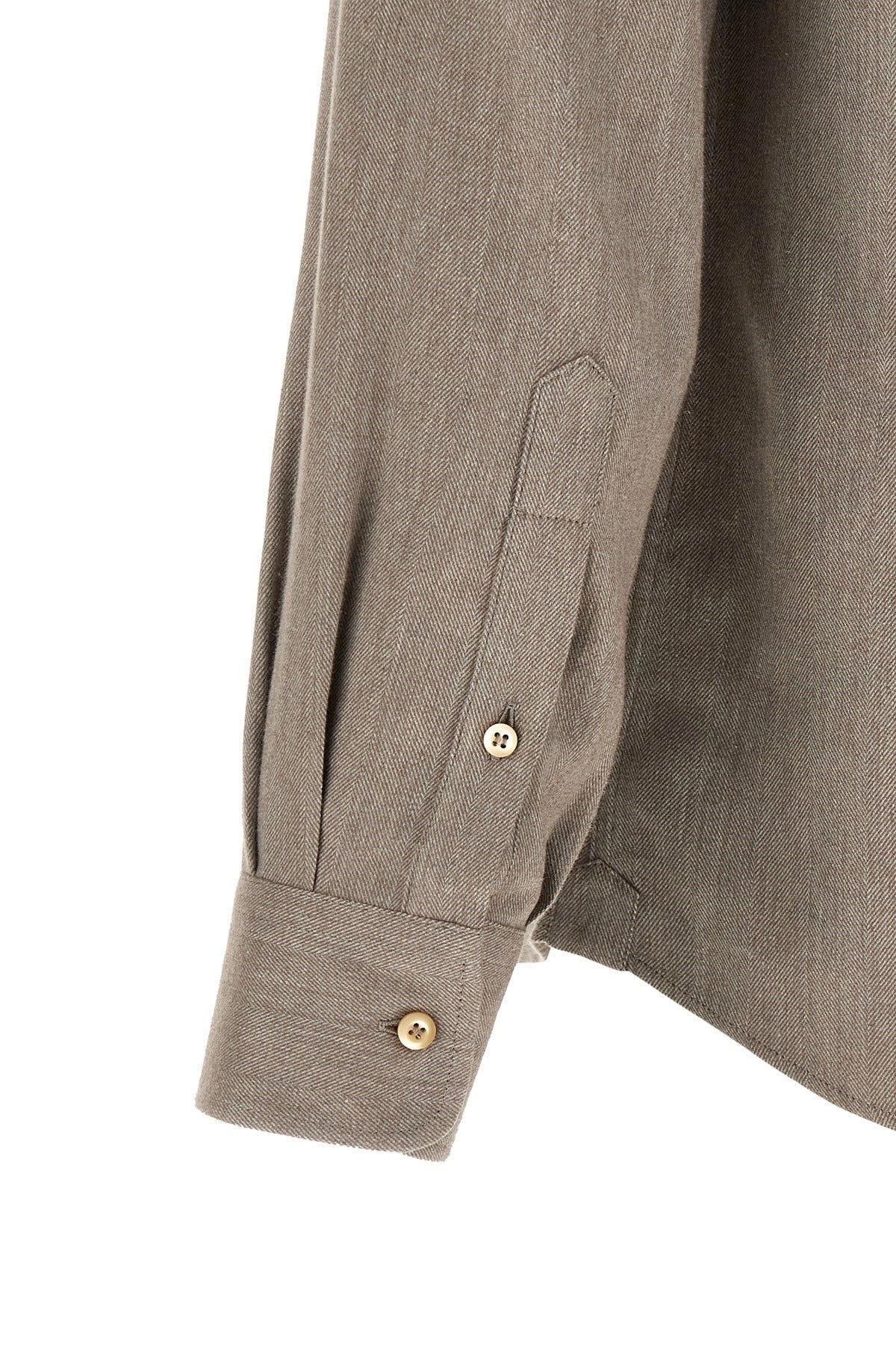 Brunello Cucinelli Micro Herringbone Shirt