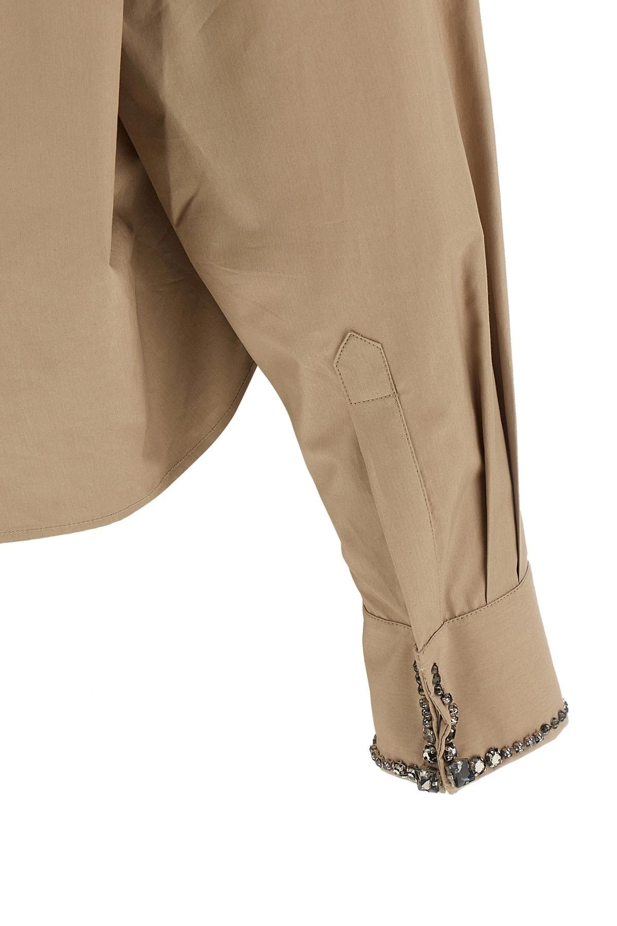 Fabiana Filippi Jewel Embroidered Cropped Shirt