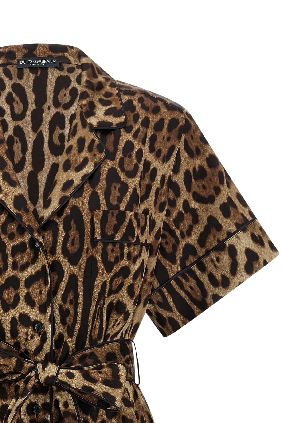 Dolce & Gabbana Chemise en soie léopard