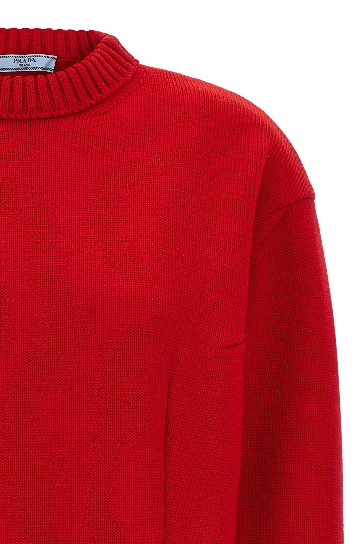 Prada Virgin Wool Bow Sweater
