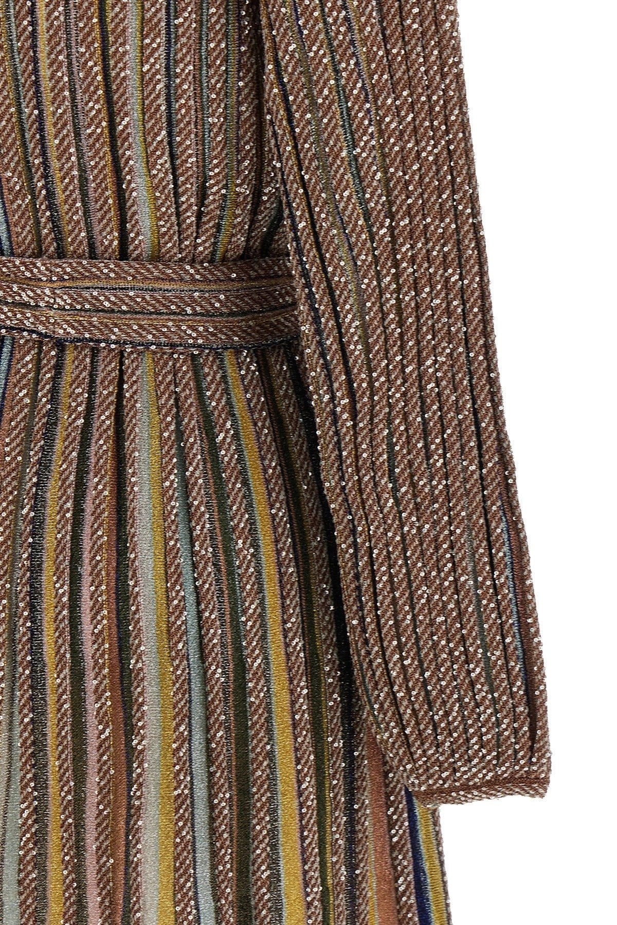Missoni V-Neck And Belt Dress