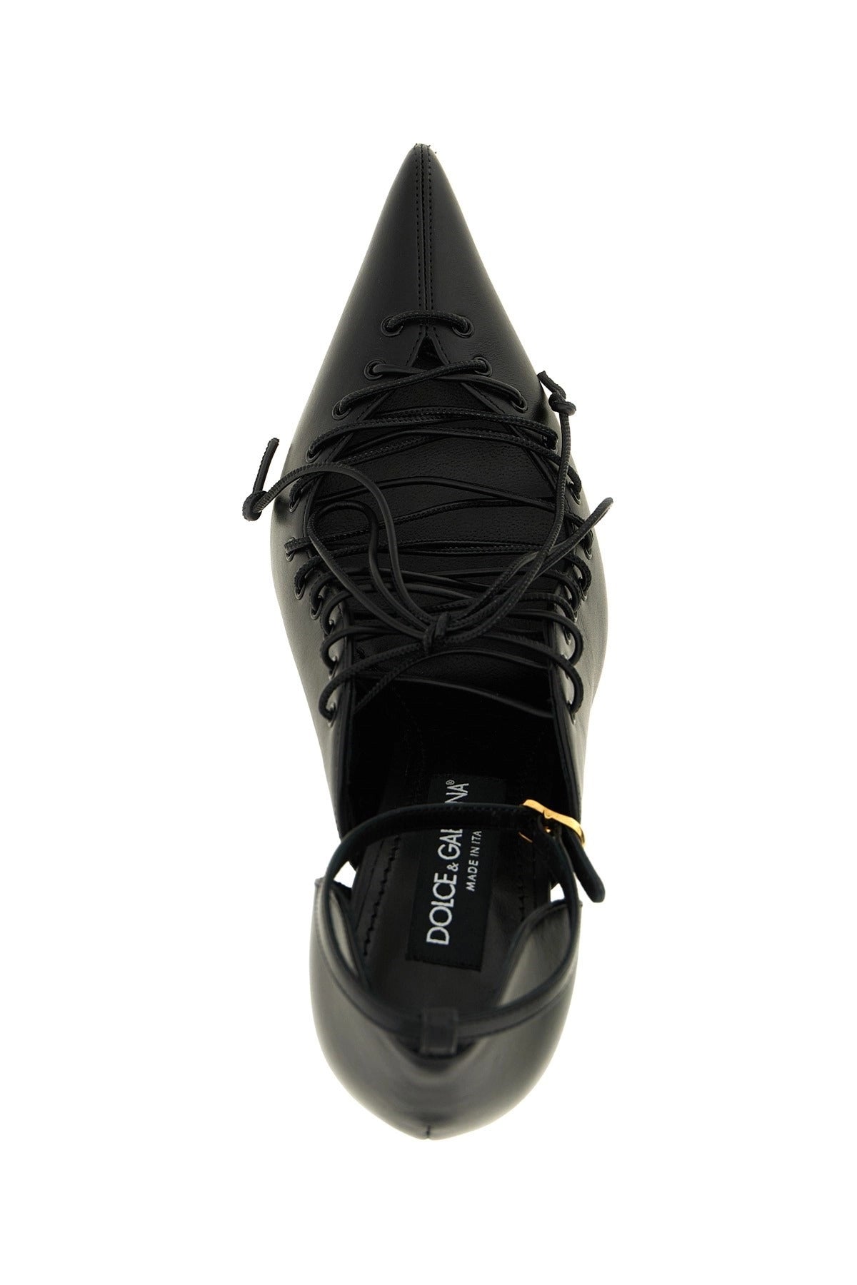 Dolce & Gabbana Leather Lace-Up Pumps