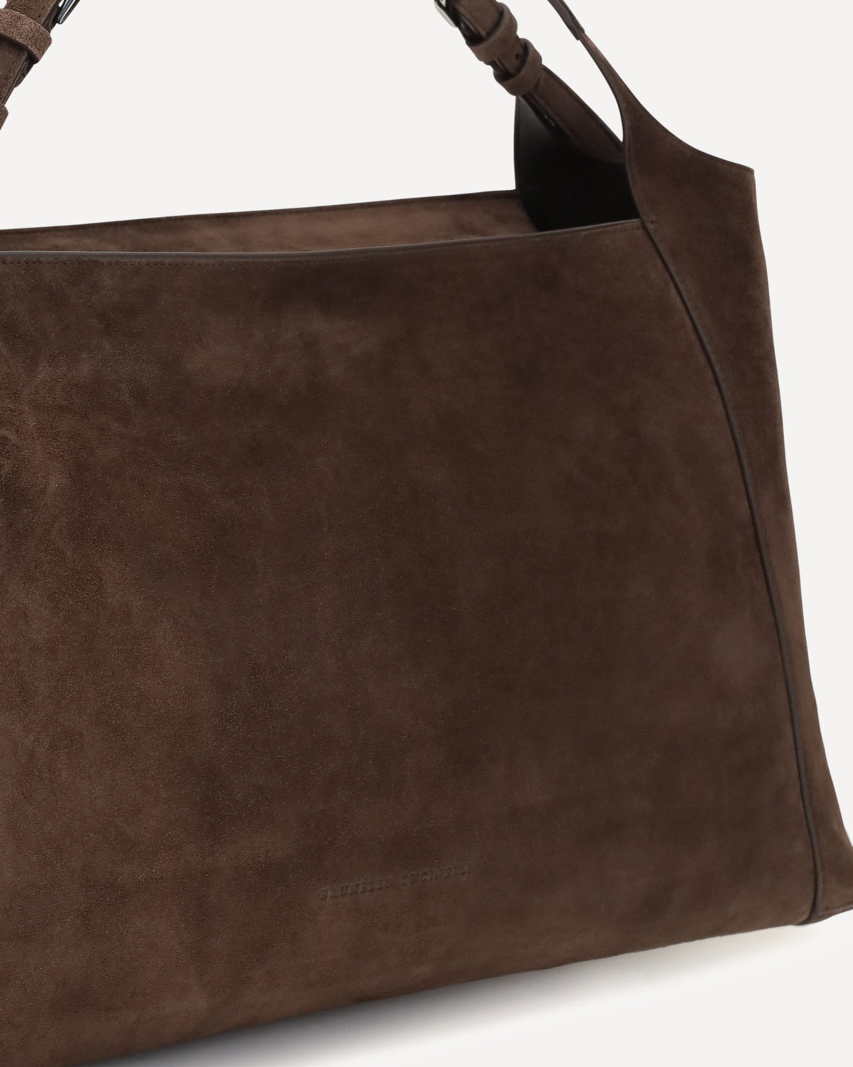 Brunello Cucinelli Sartorial Suede Shoulder Bag