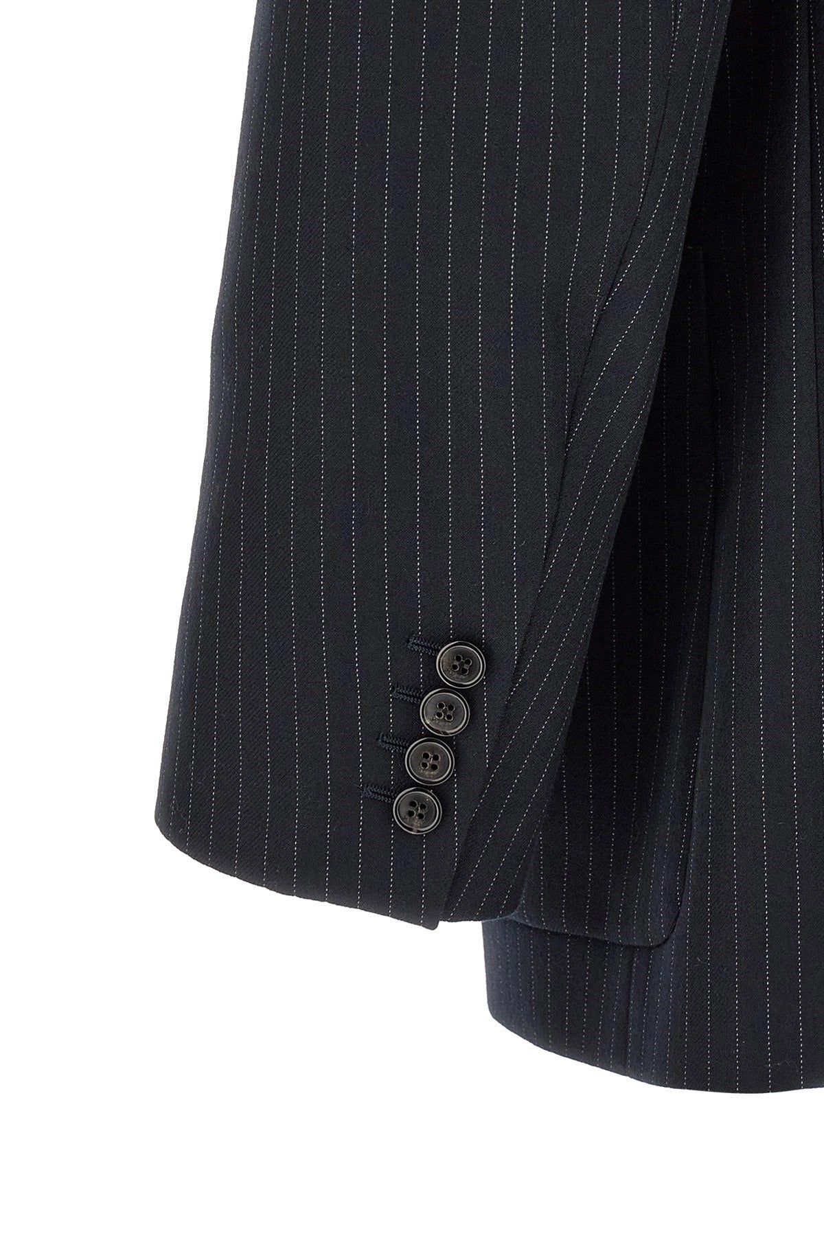 Saint Laurent Pinstriped Double-Breasted Blazer