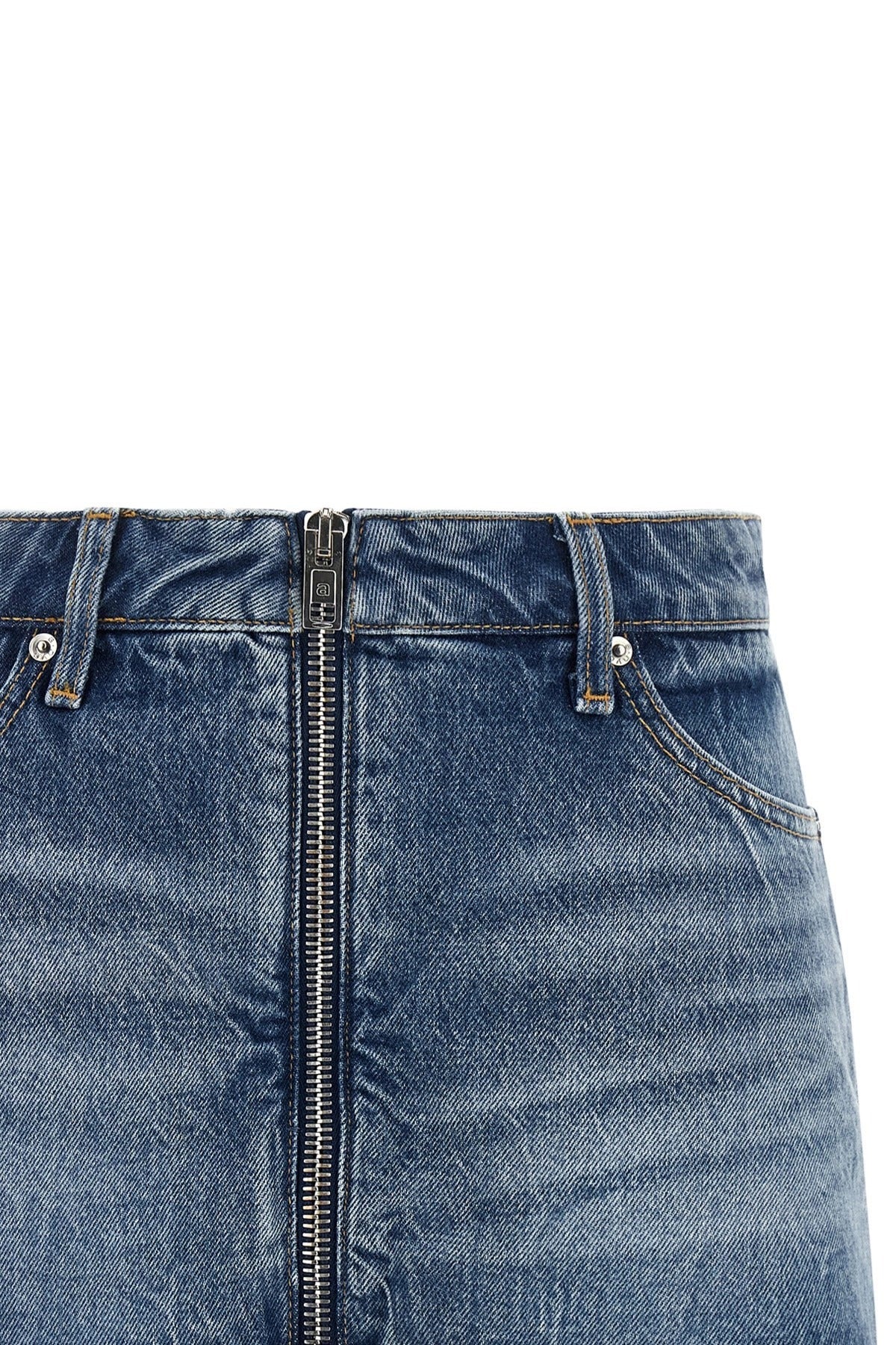 Alexander Wang Front Zip Denim Skort