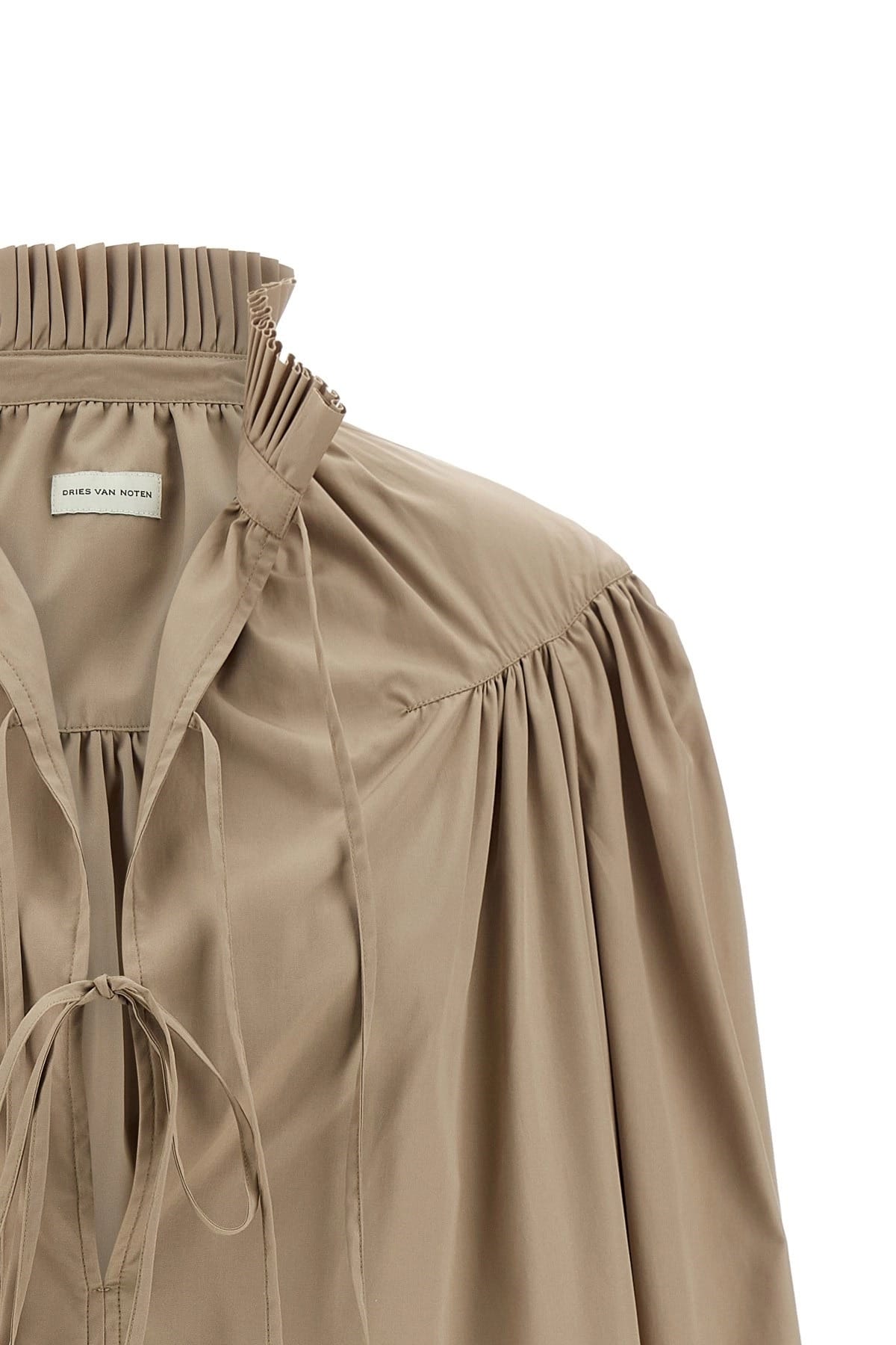 Dries Van Noten Camicia in Popeline di Cotone Catya