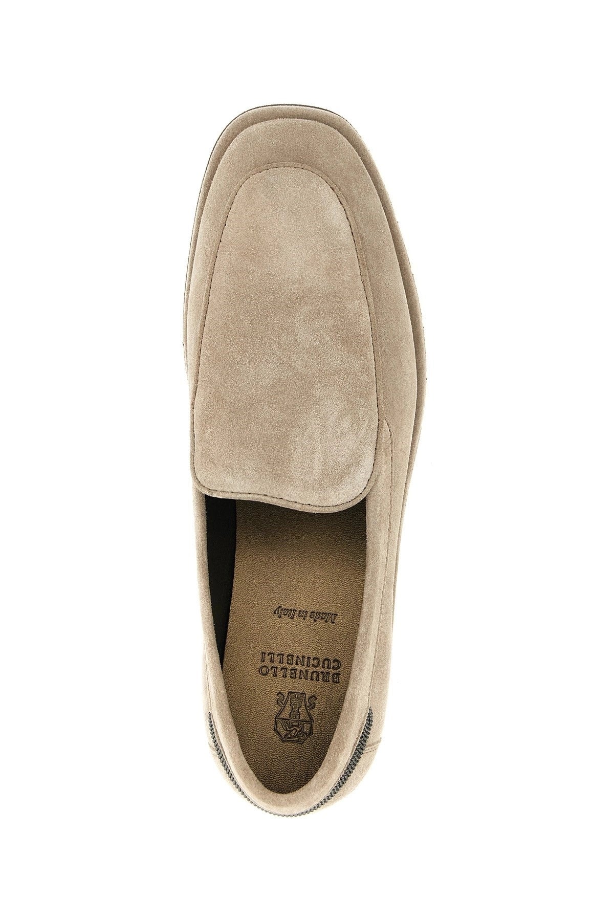 Brunello Cucinelli Monile Suede Loafers