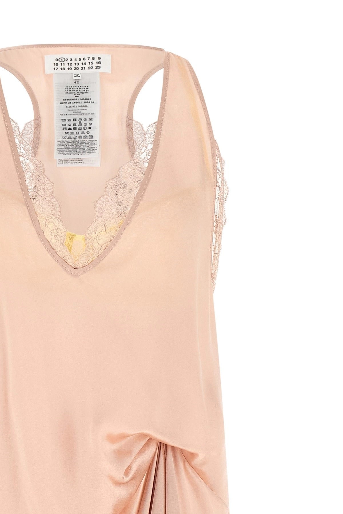 Maison Margiela Silk Lace Slip Midi Dress