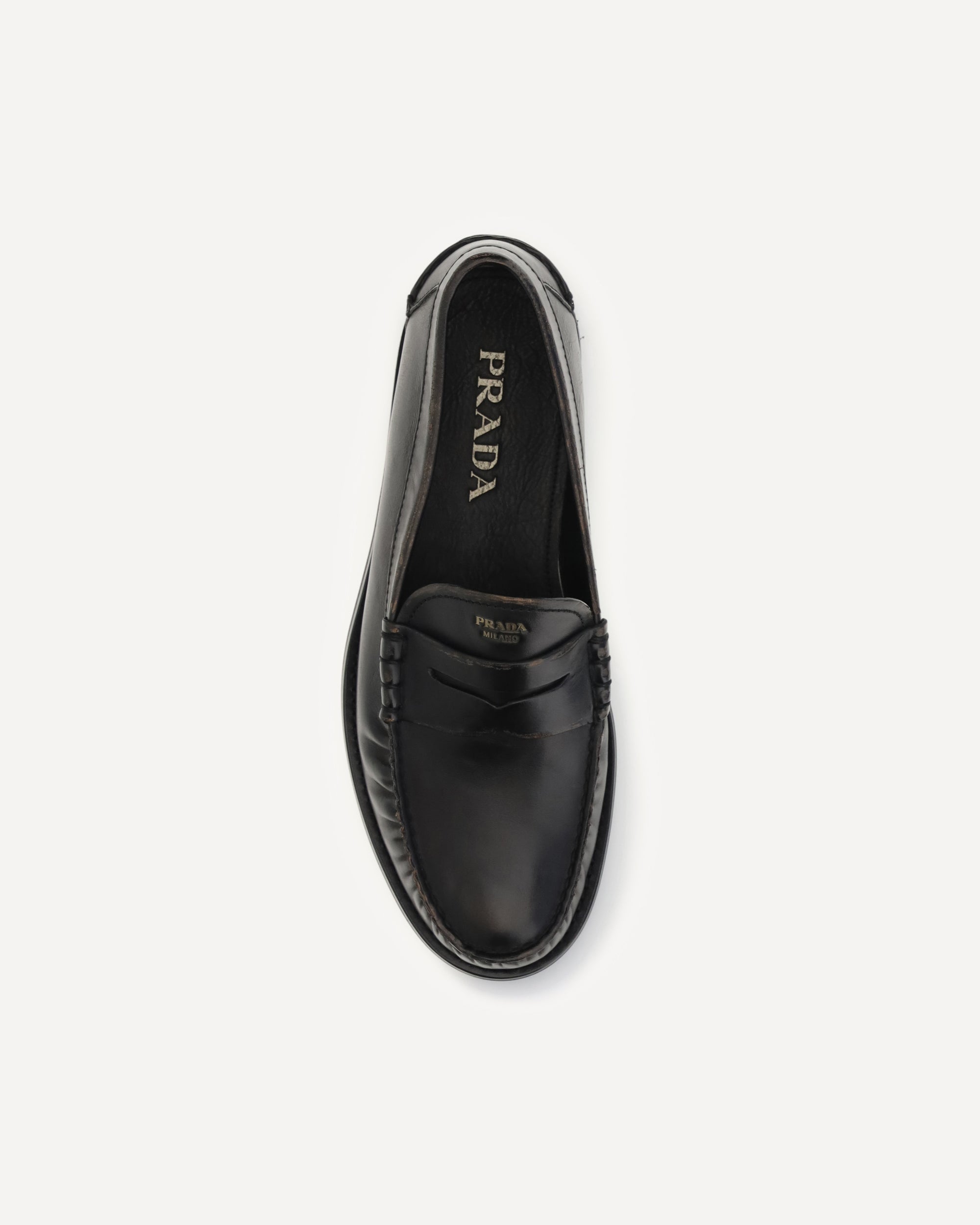 Prada Vintage Leather Loafers