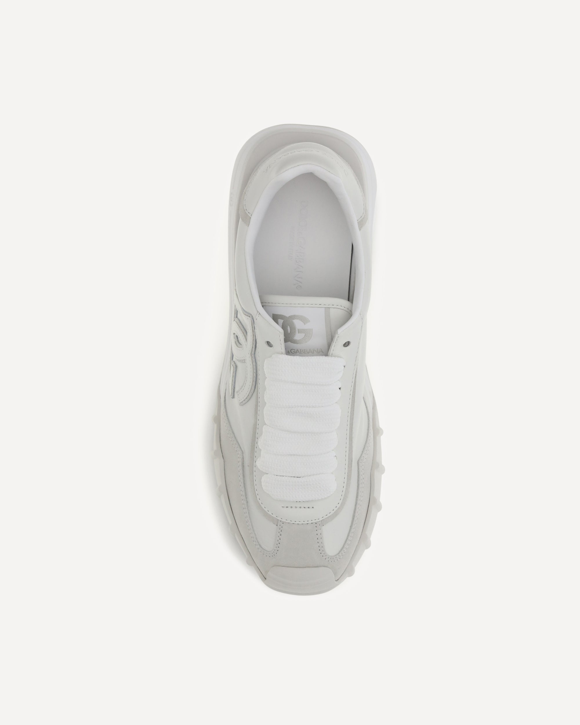 Dolce & Gabbana Athletic Fabric And Leather Sneakers