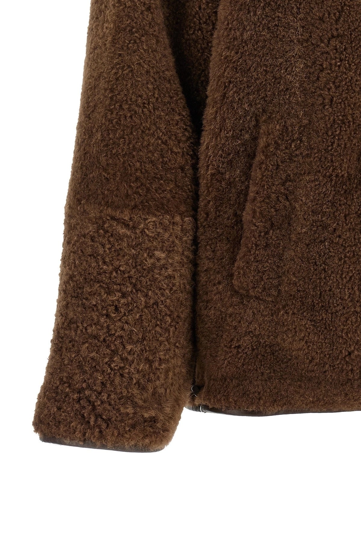 Brunello Cucinelli Fuzzy Reversible Shearling Jacket
