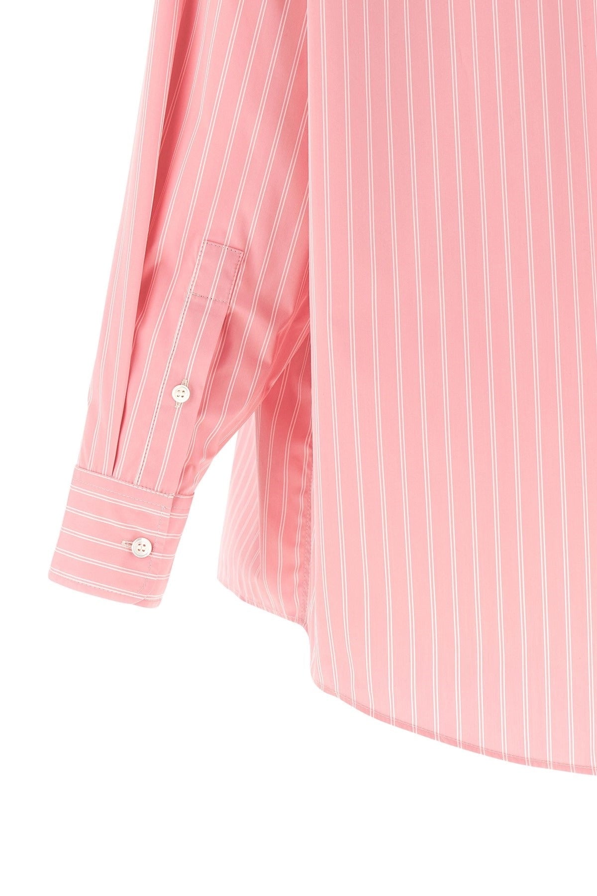Marni Pink Oversized Striped Shirt