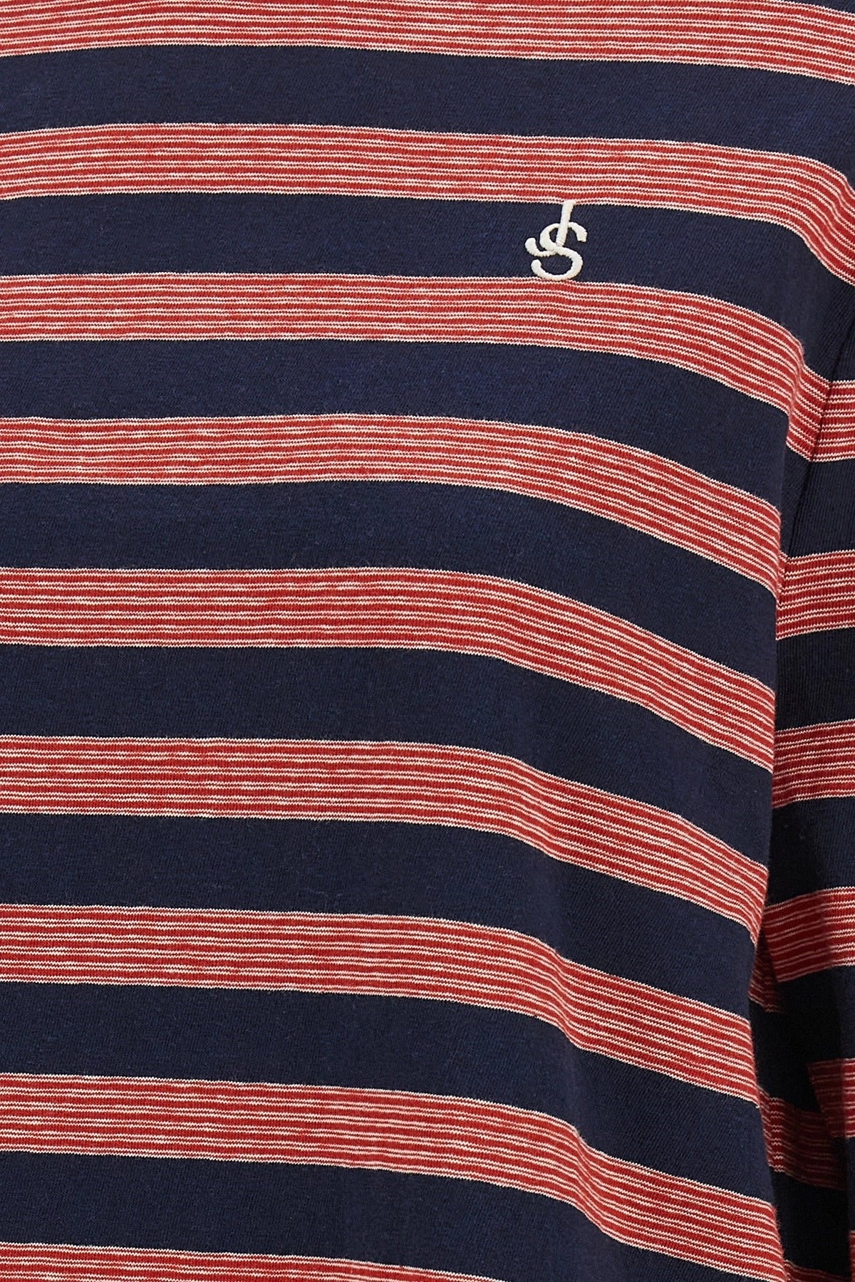 Jil Sander Striped Long Sleeve Crewneck T-Shirt