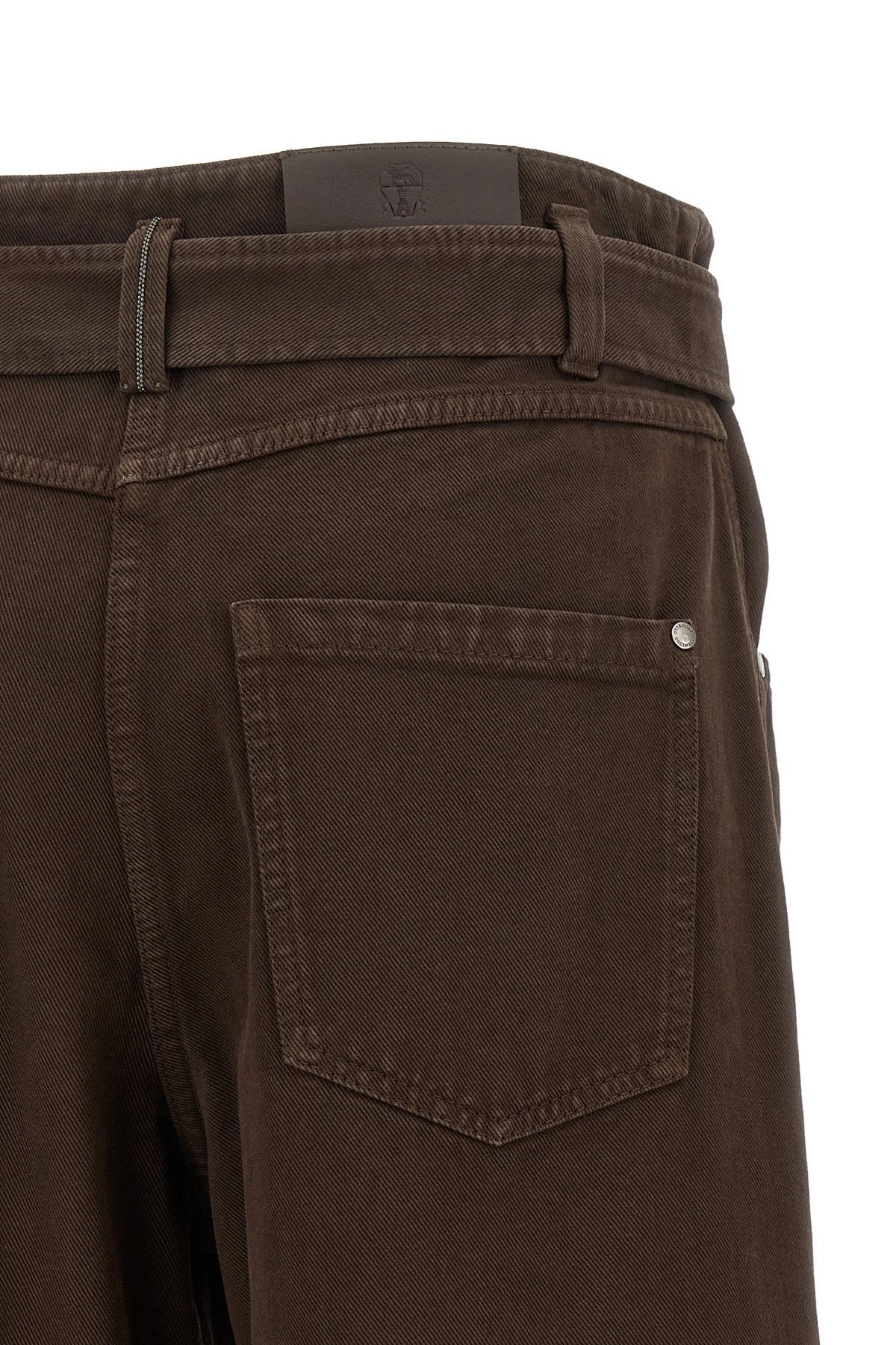 Brunello Cucinelli Wide-Leg Belted Jeans