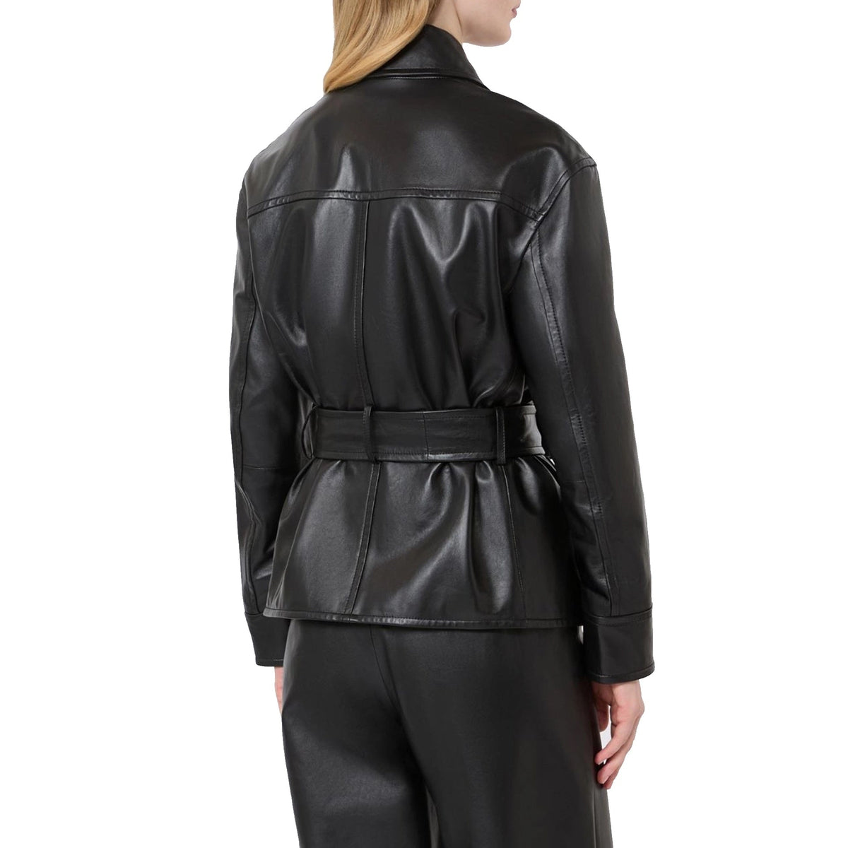 Max Mara Giusto Nappa Leather Jacket