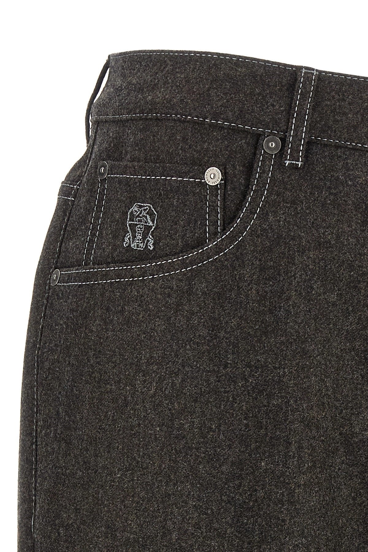 Brunello Cucinelli Virgin Wool Flannel Pants