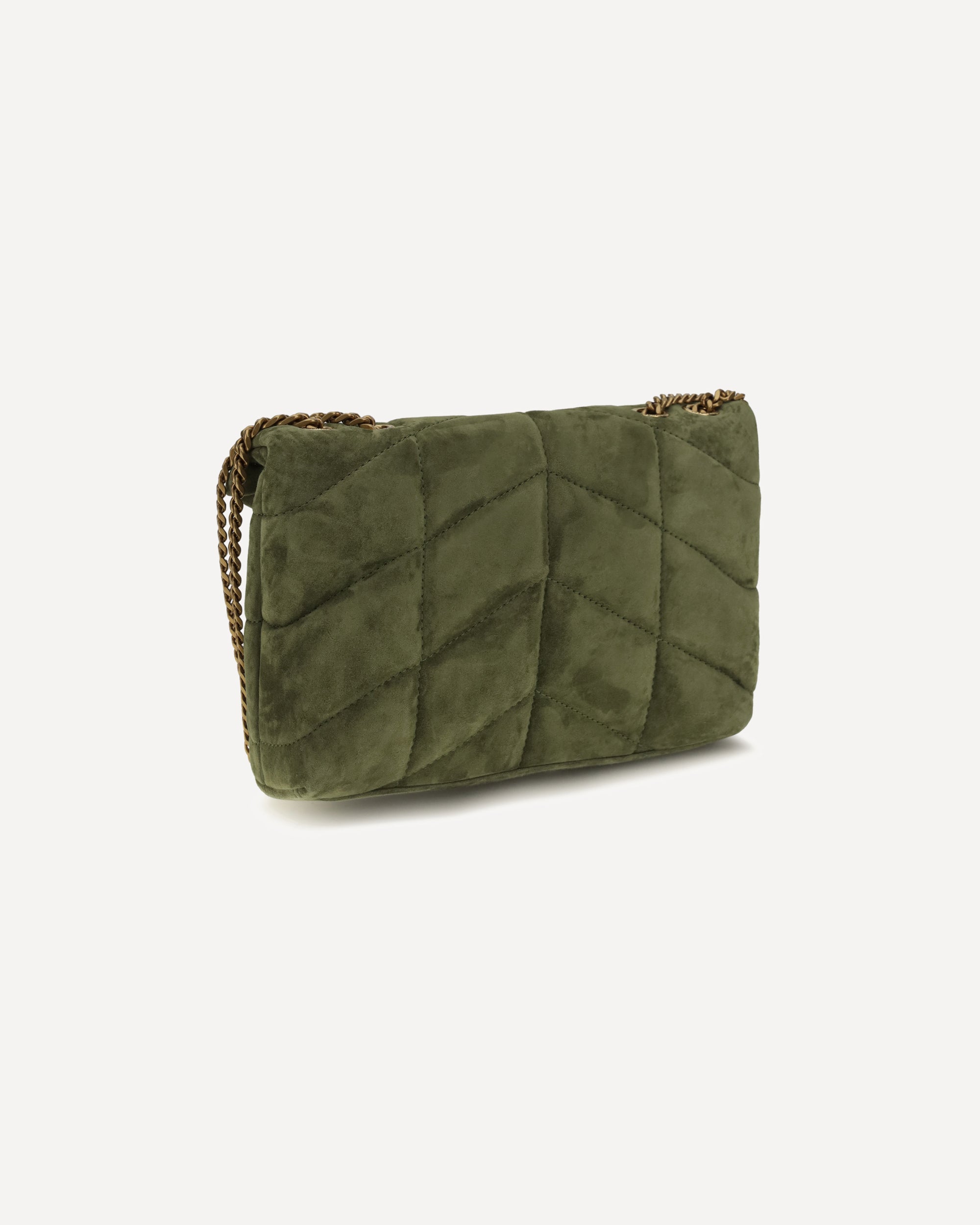 Saint Laurent Loulou Puffer Toy Suede Bag