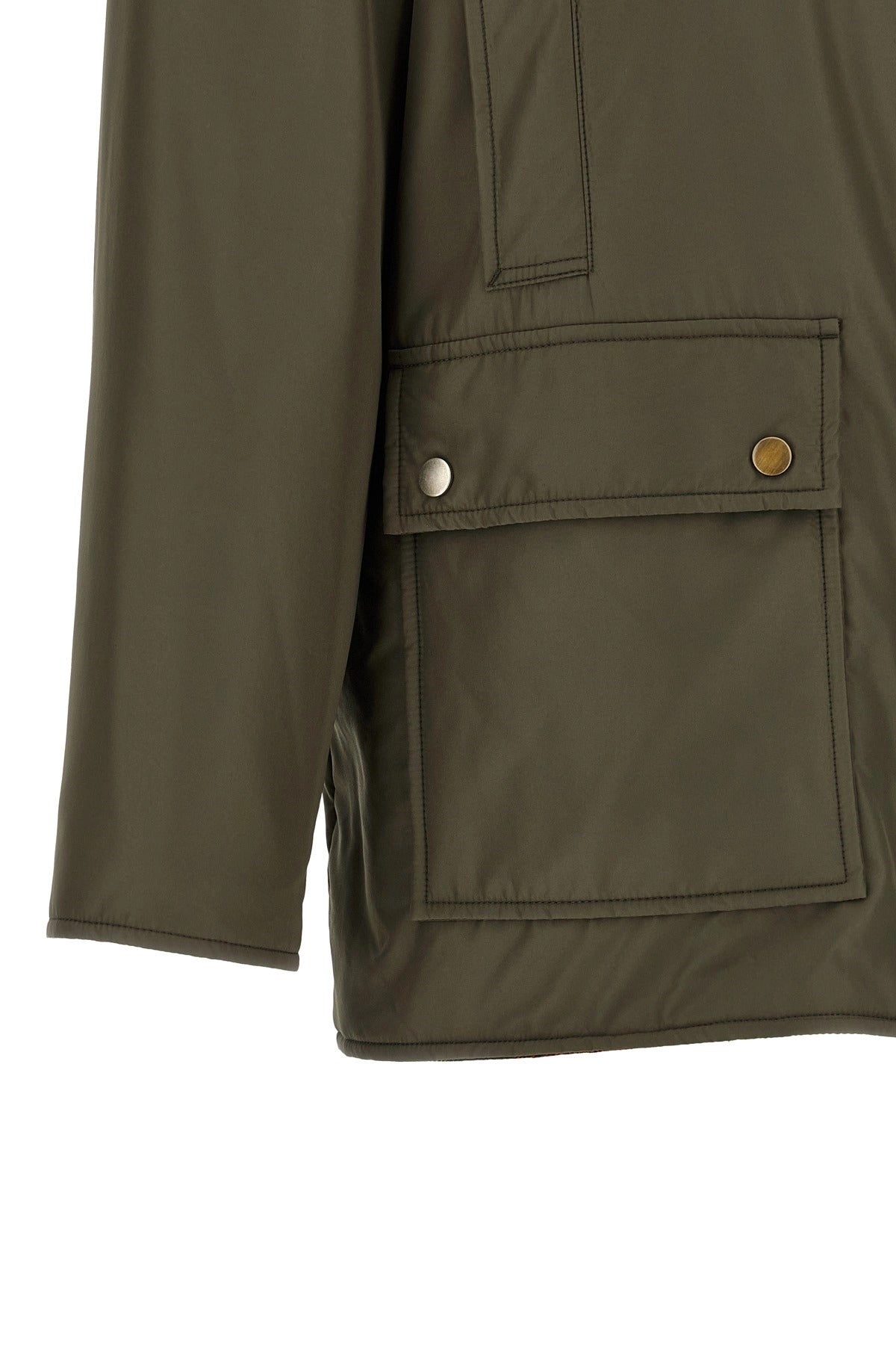 Maison Margiela Olive Green Shearling Collar Parka