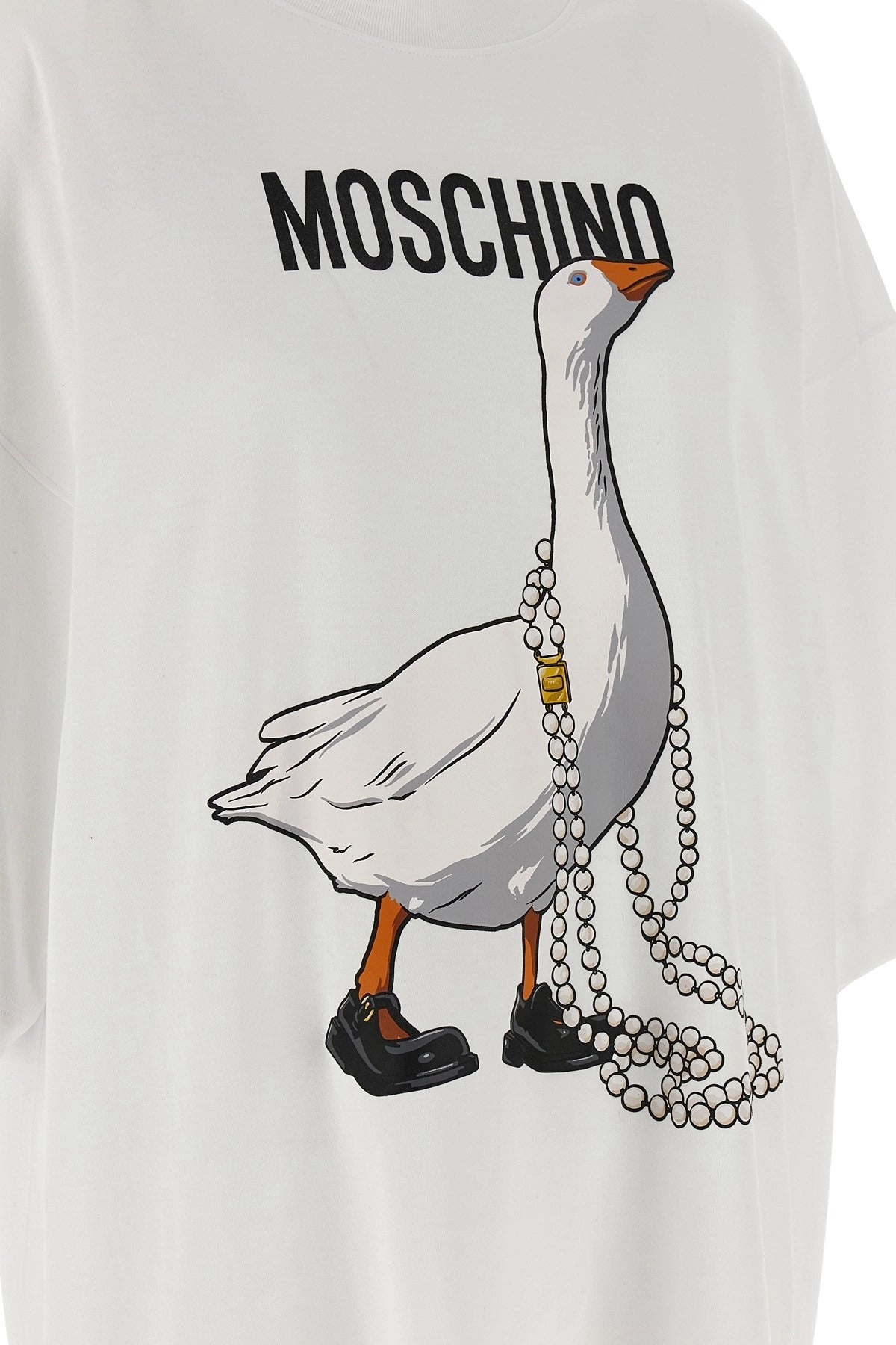 Moschino Vestido Mini con Estampado de Oca