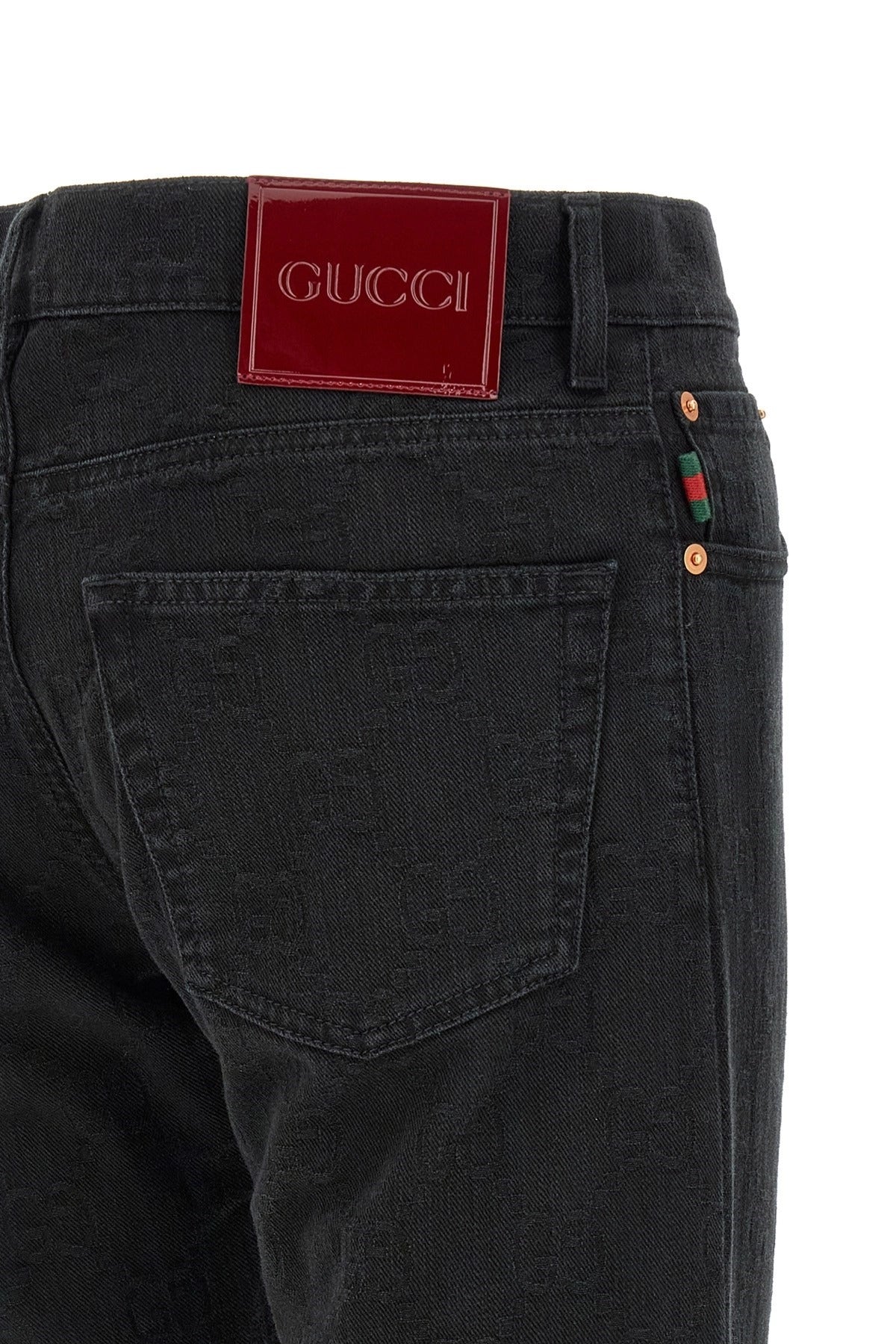 Gucci GG Jacquard Denim Jeans