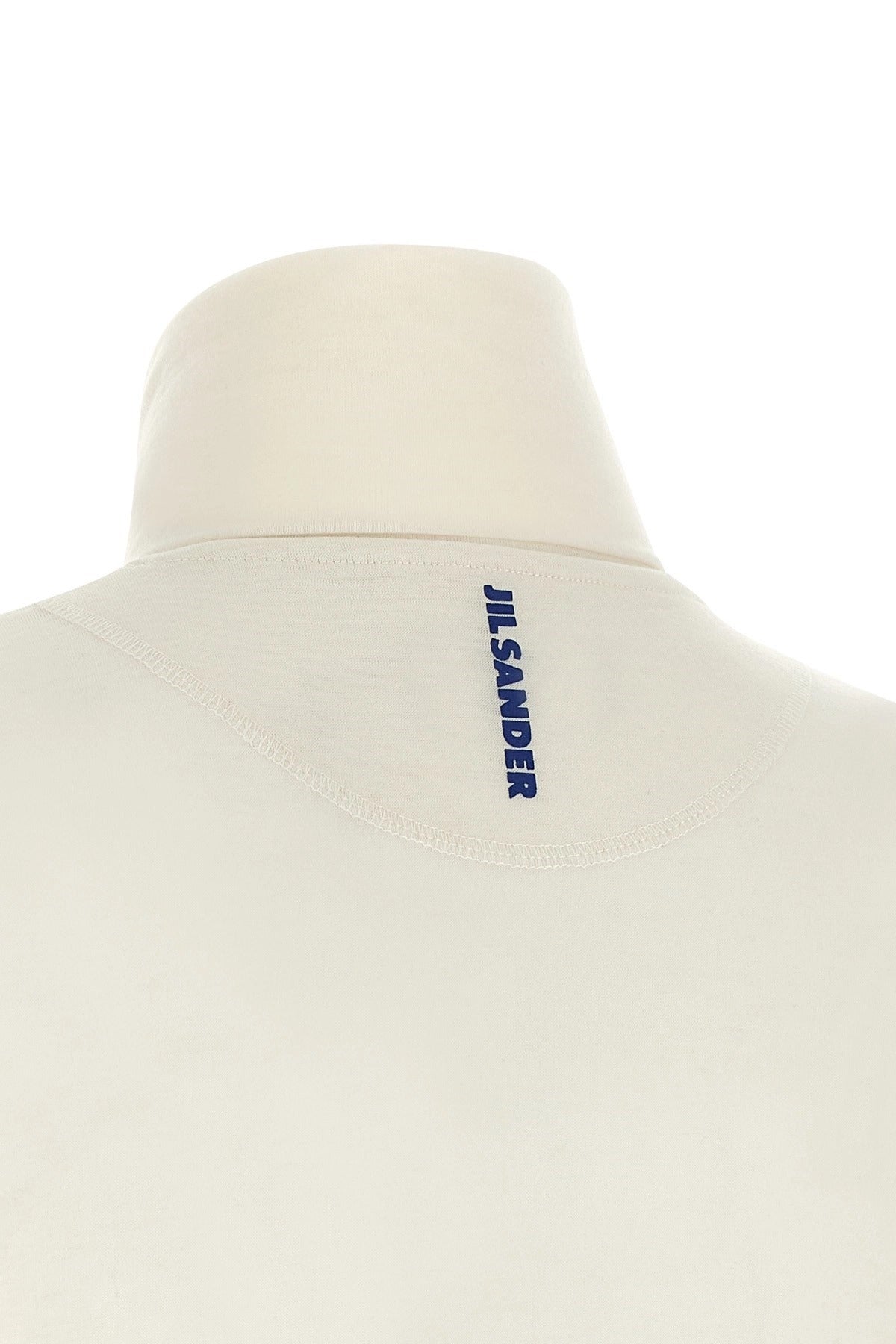 Jil Sander Ivory Half-Zip Sweater