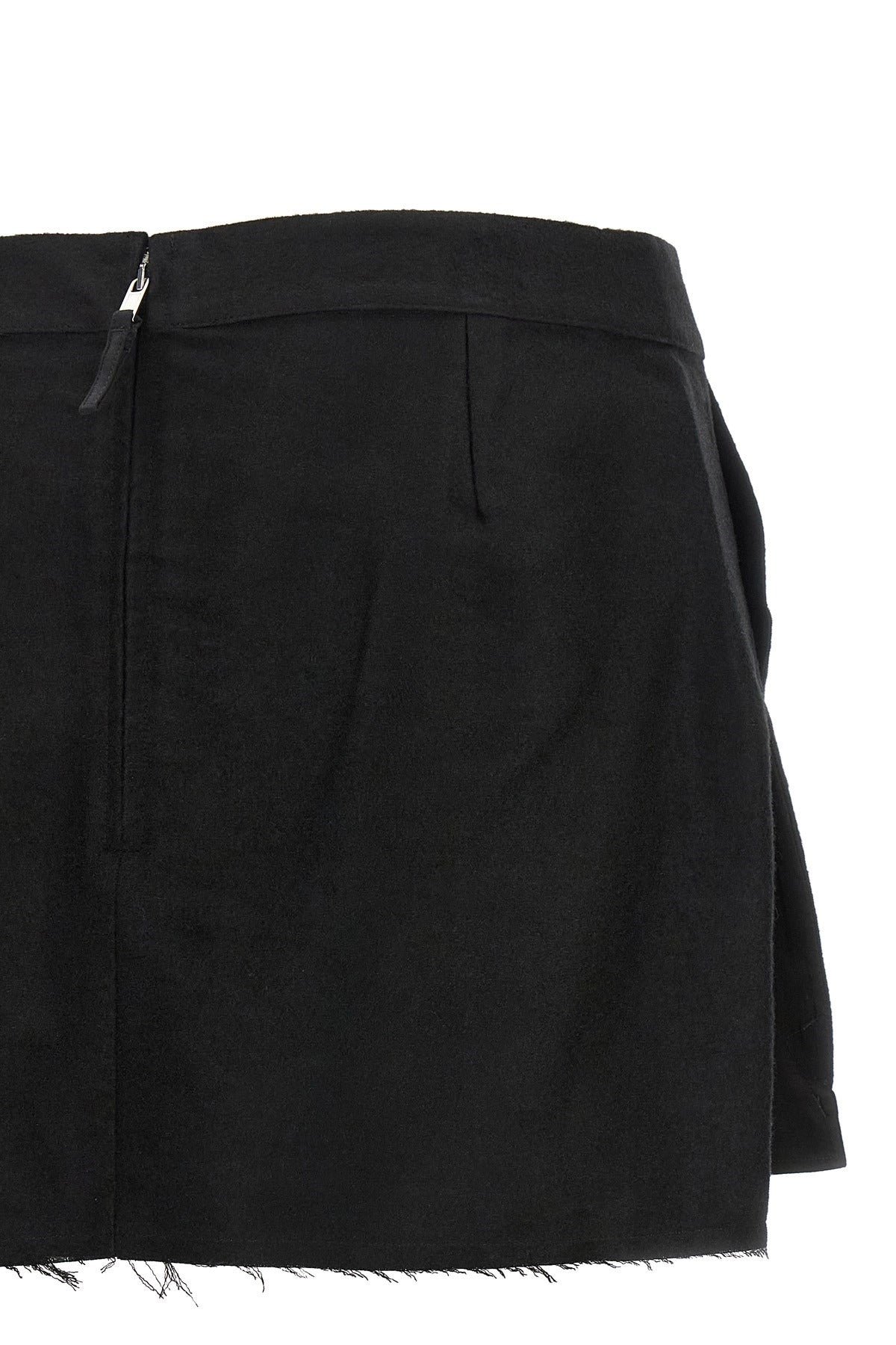 Rick Owens Fog Cutoff Mini Skirt