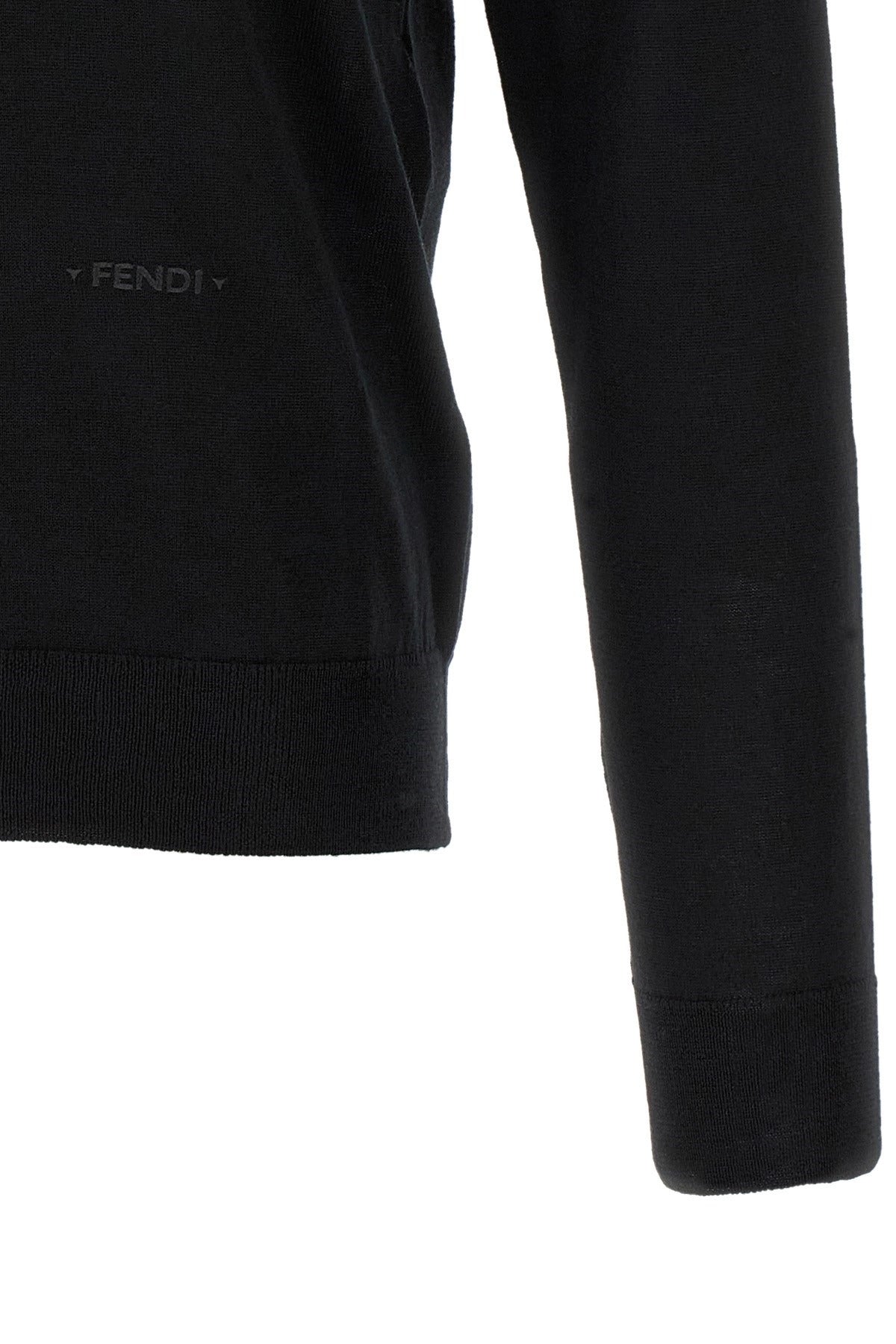 Fendi Yellow Stitching Polo Shirt