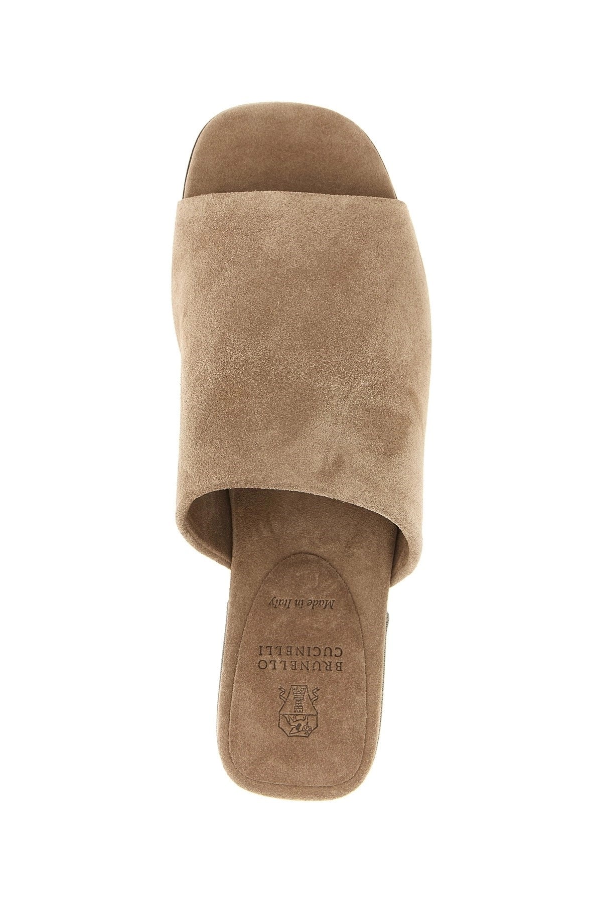 Brunello Cucinelli Monile Suede Sandals