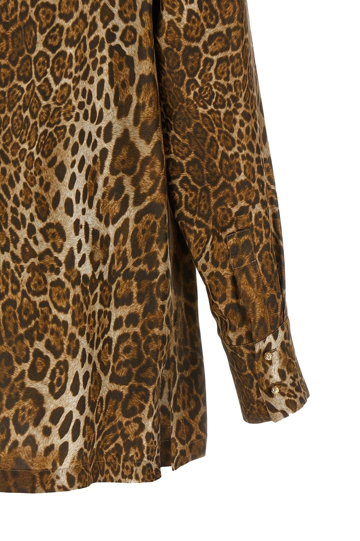 Max Mara Mstaffari Silk Animal Print Shirt