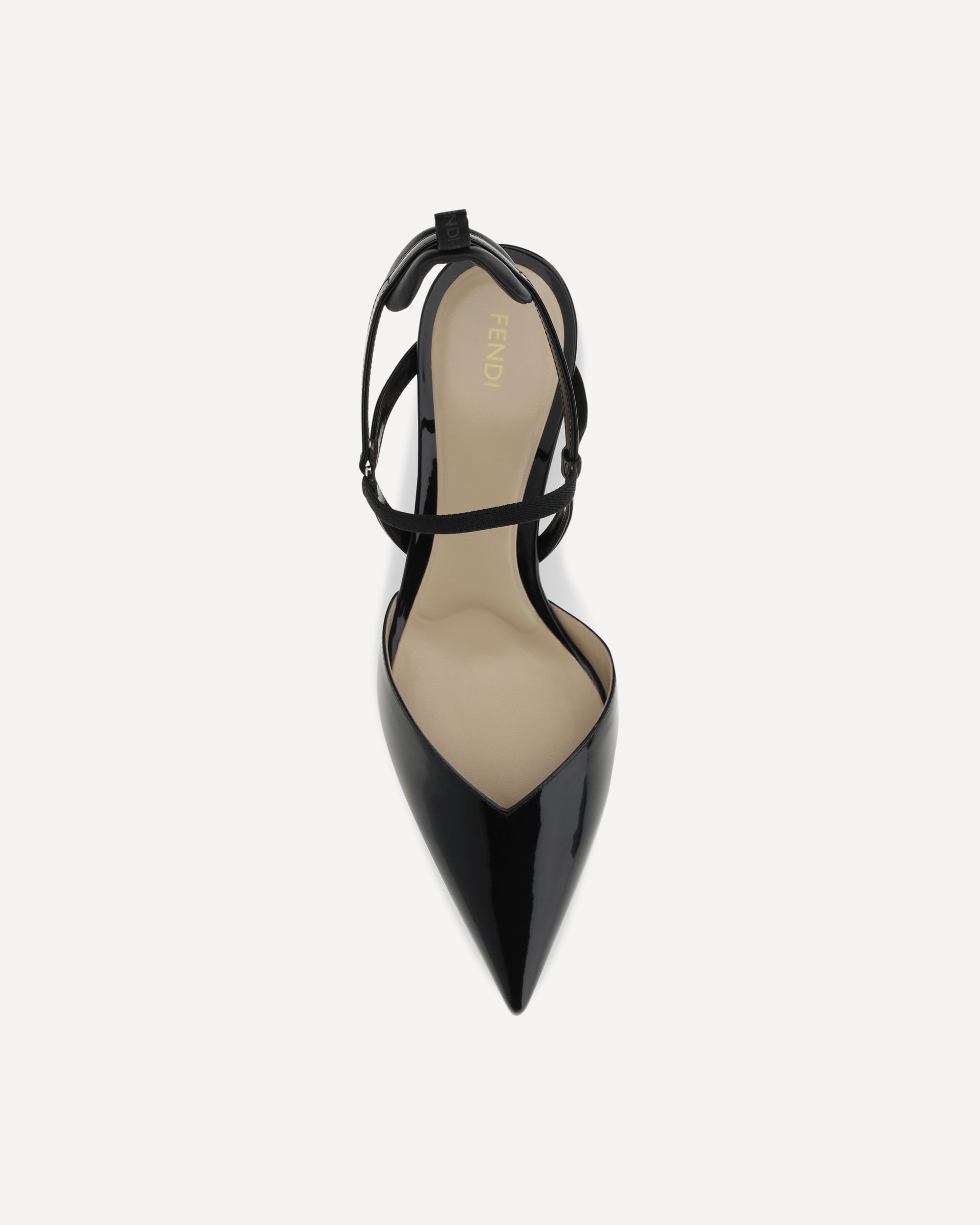 Fendi Patent Leather Colibrì Slingback Pumps