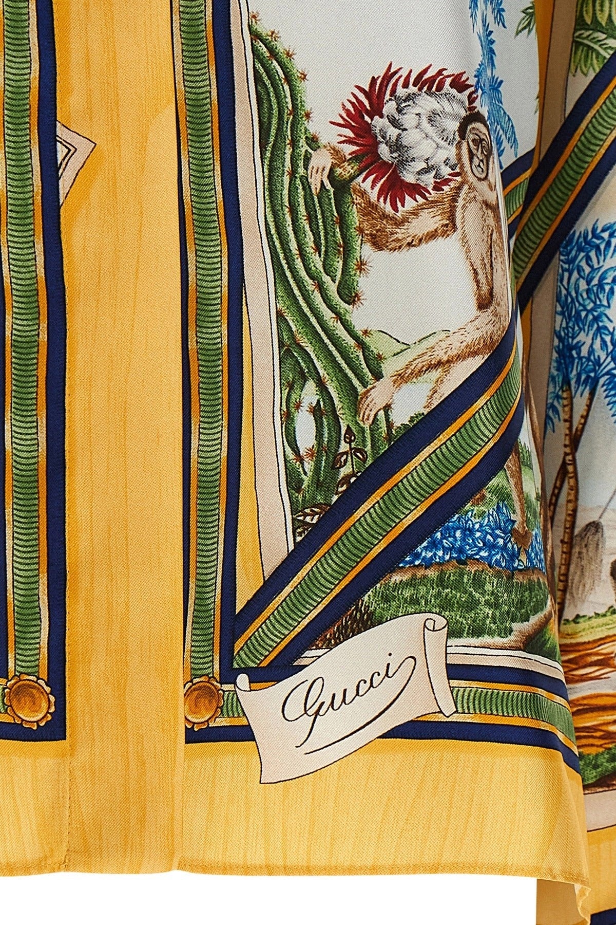 Gucci Printed Silk Twill Shirt