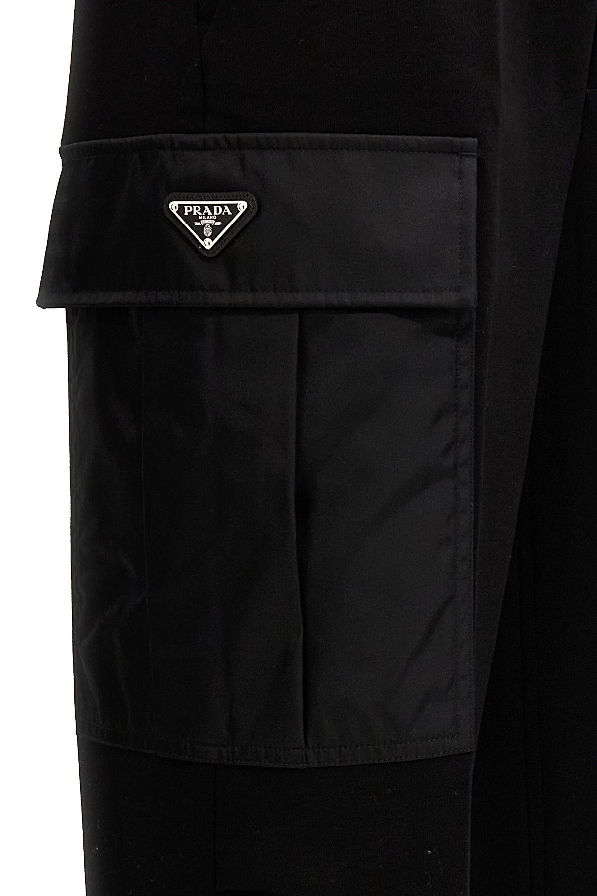 Prada Nylon Insert Cargo Joggers