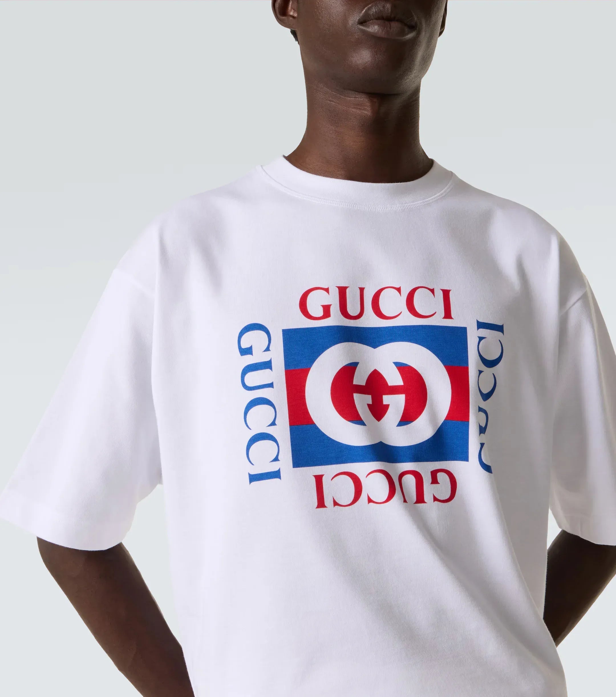 Gucci Interlocking G Baumwolljersey-T-Shirt