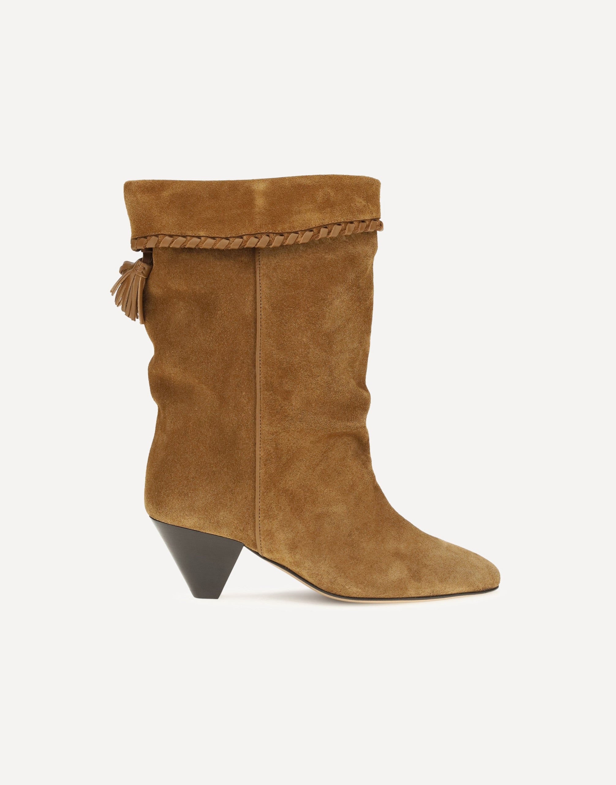 Stivali drappeggiati in camoscio Isabel Marant